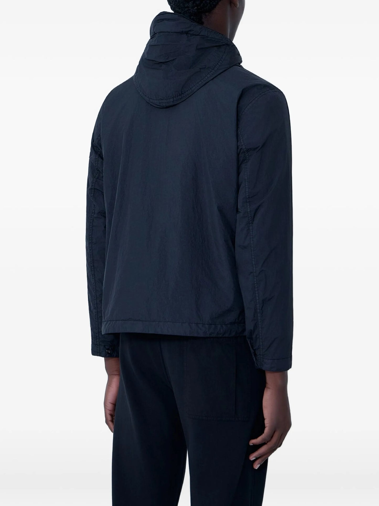 hooded zip-up jacket
