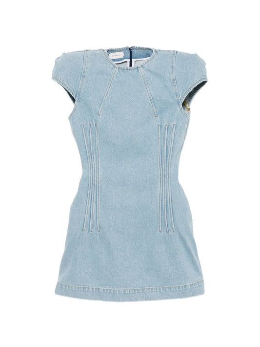 panelled mini dress