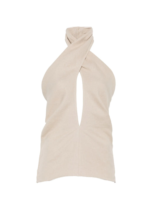 halterneck blouse