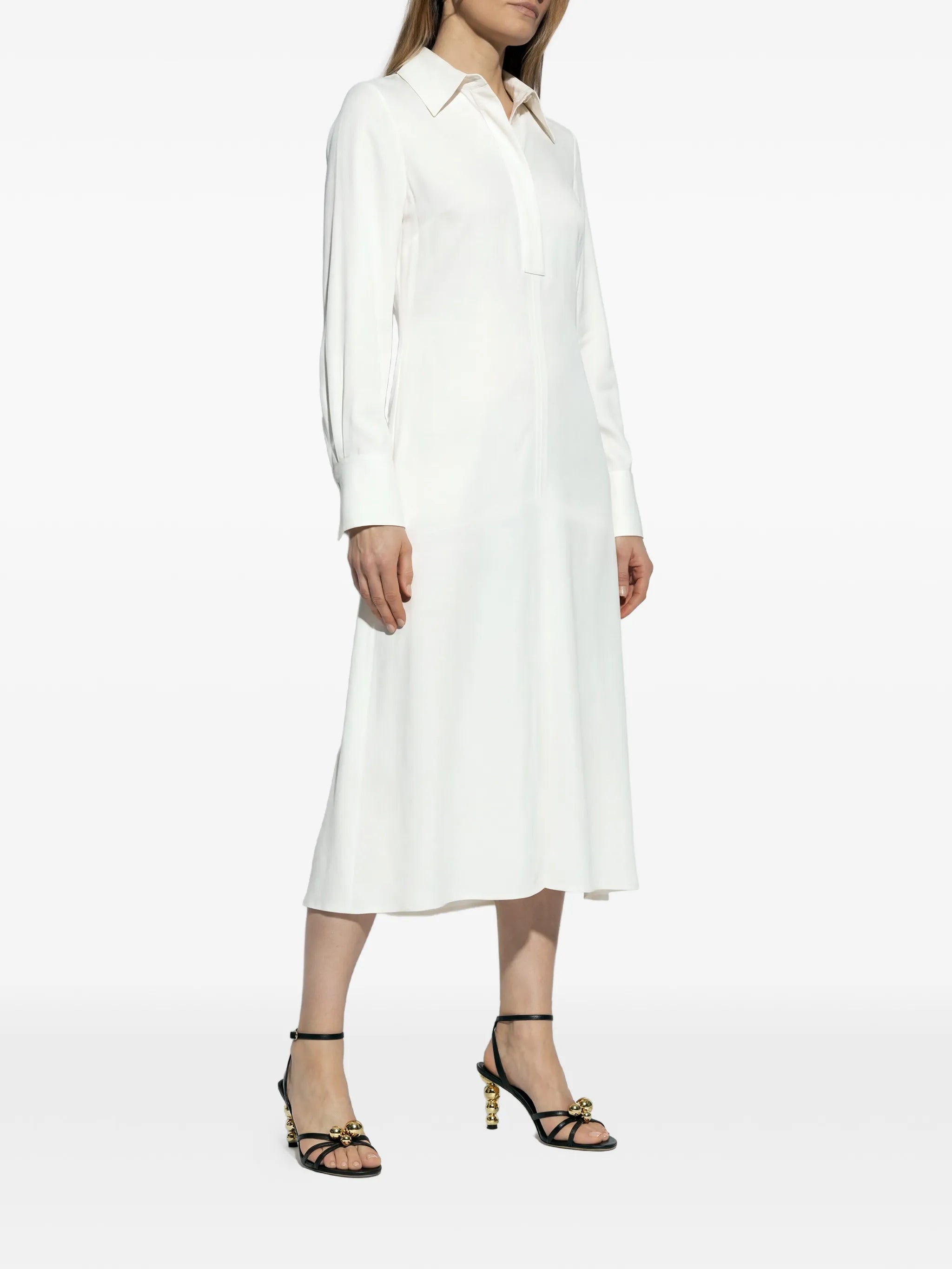 collared midi dress
