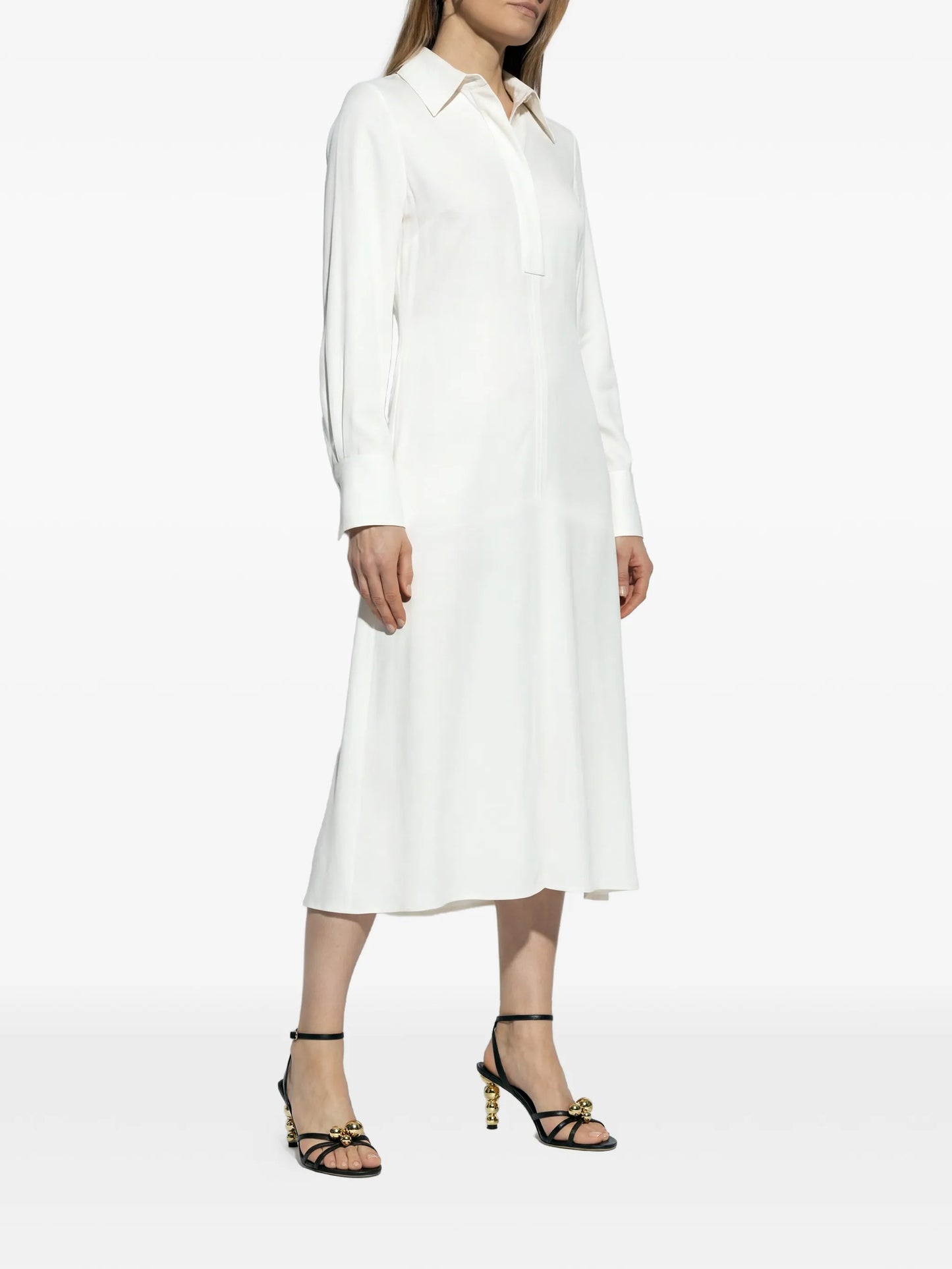 collared midi dress