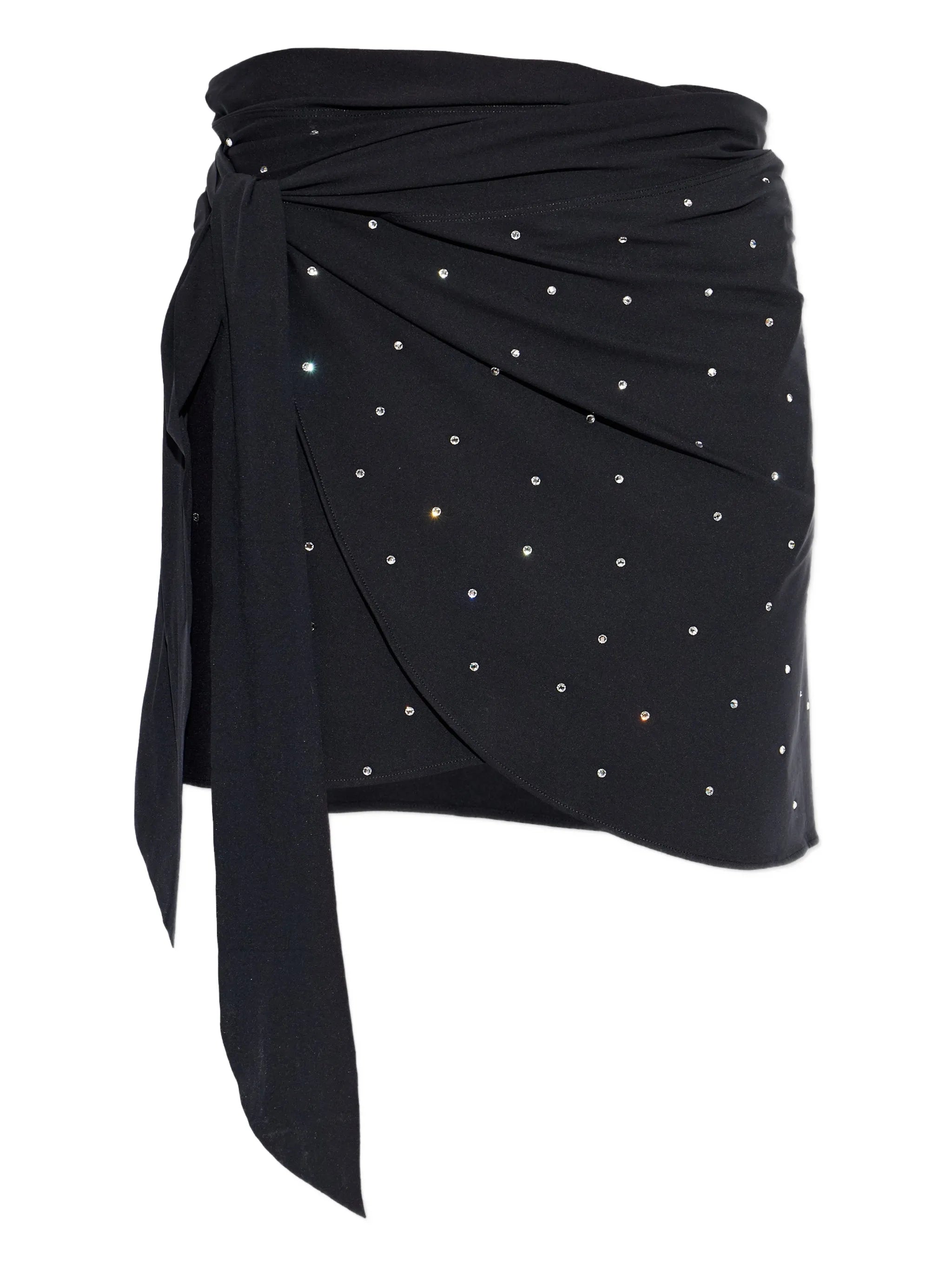 swarovski crystal-embellished sarong
