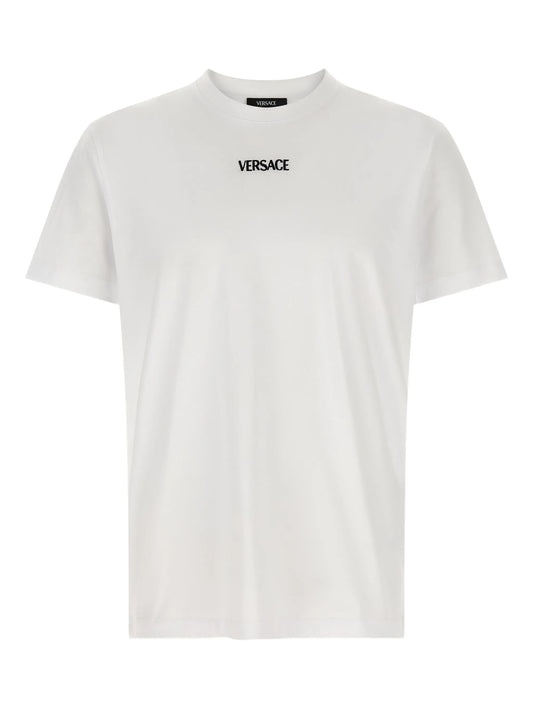 logo-embroidery crew-neck T-shirt