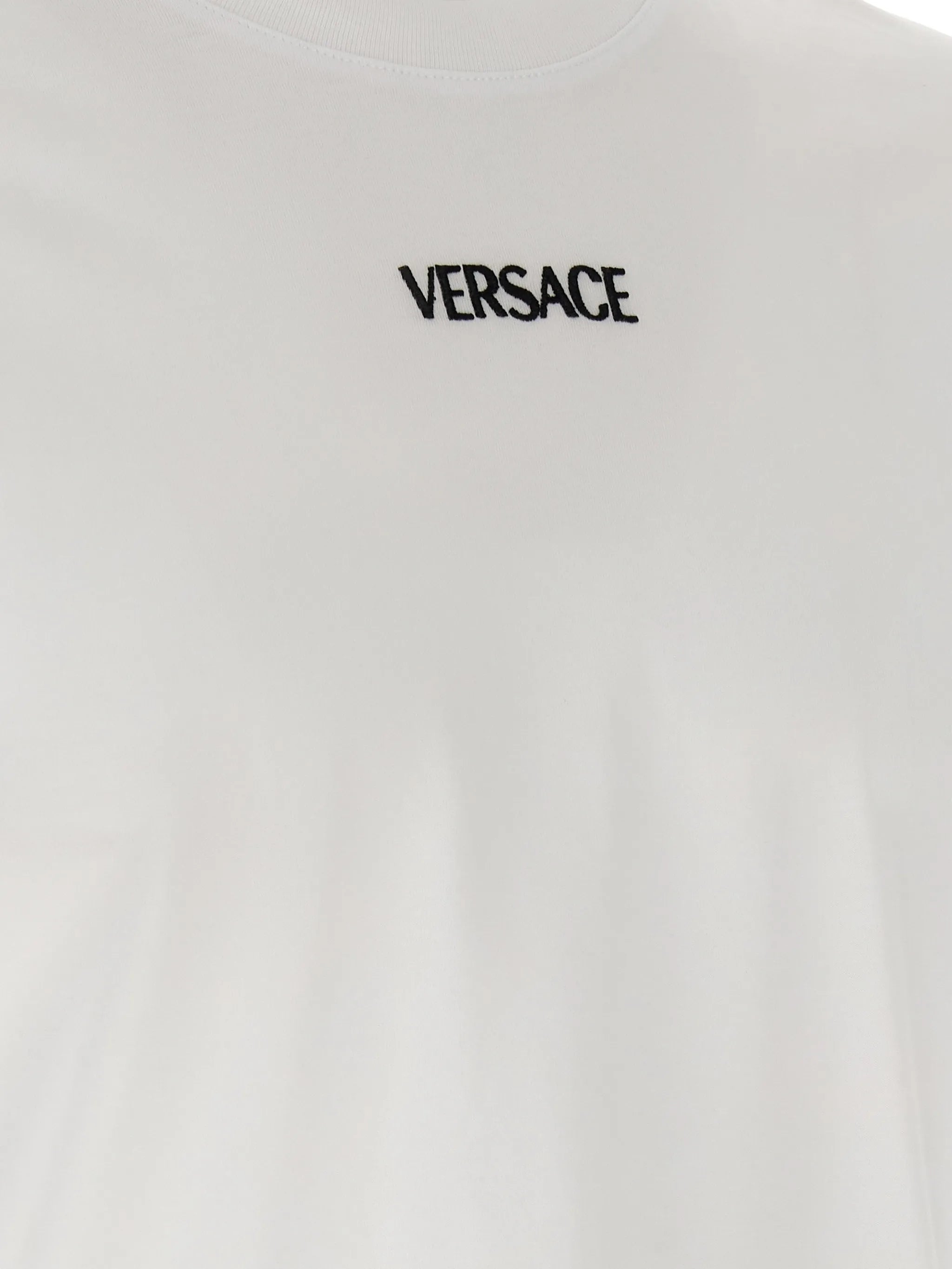 logo-embroidery crew-neck T-shirt