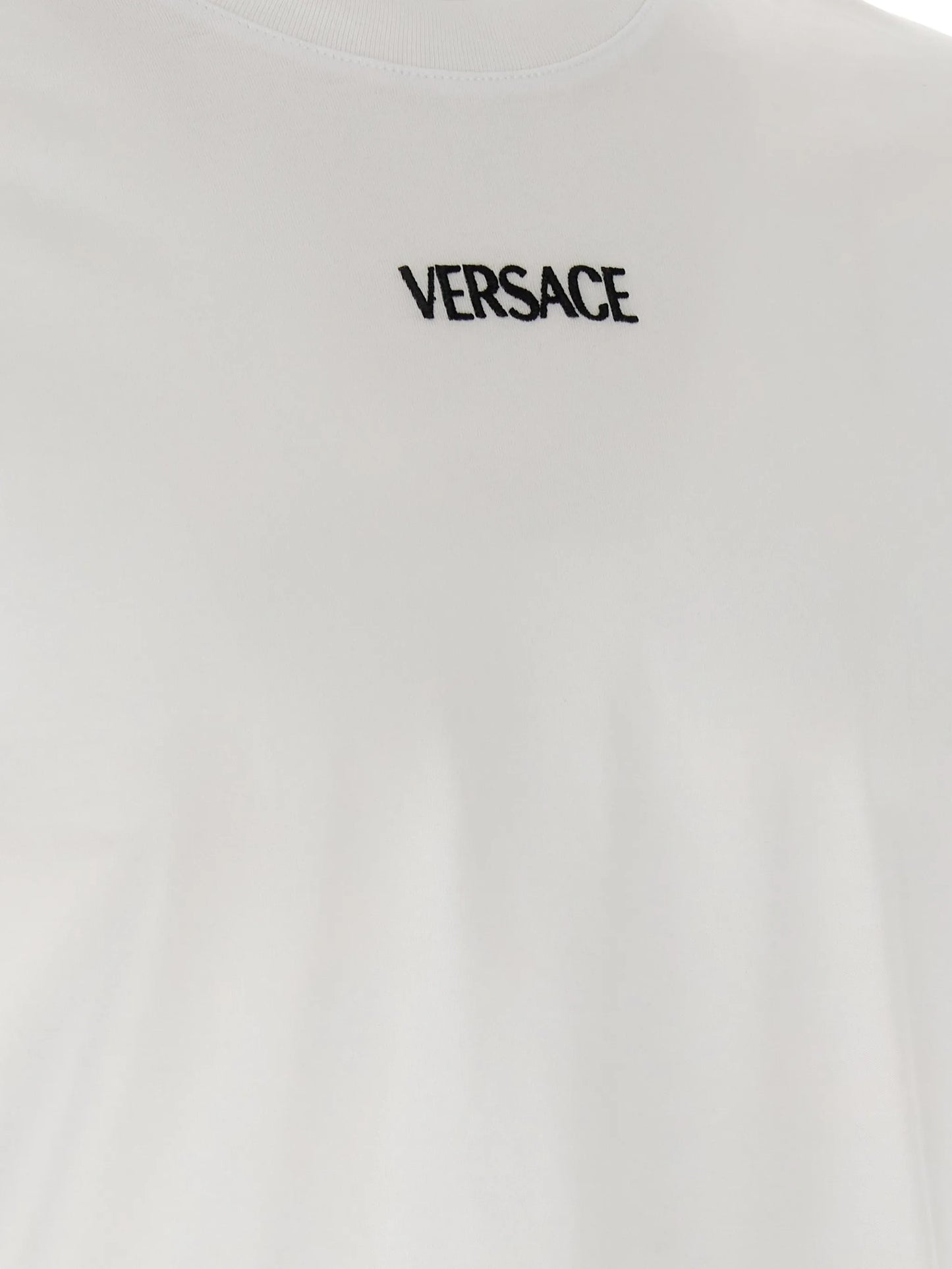 logo-embroidery crew-neck T-shirt