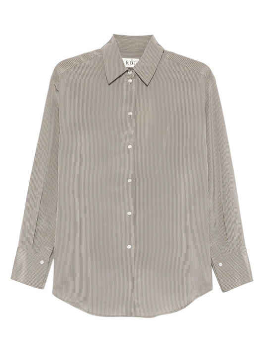 striped button-down shirt