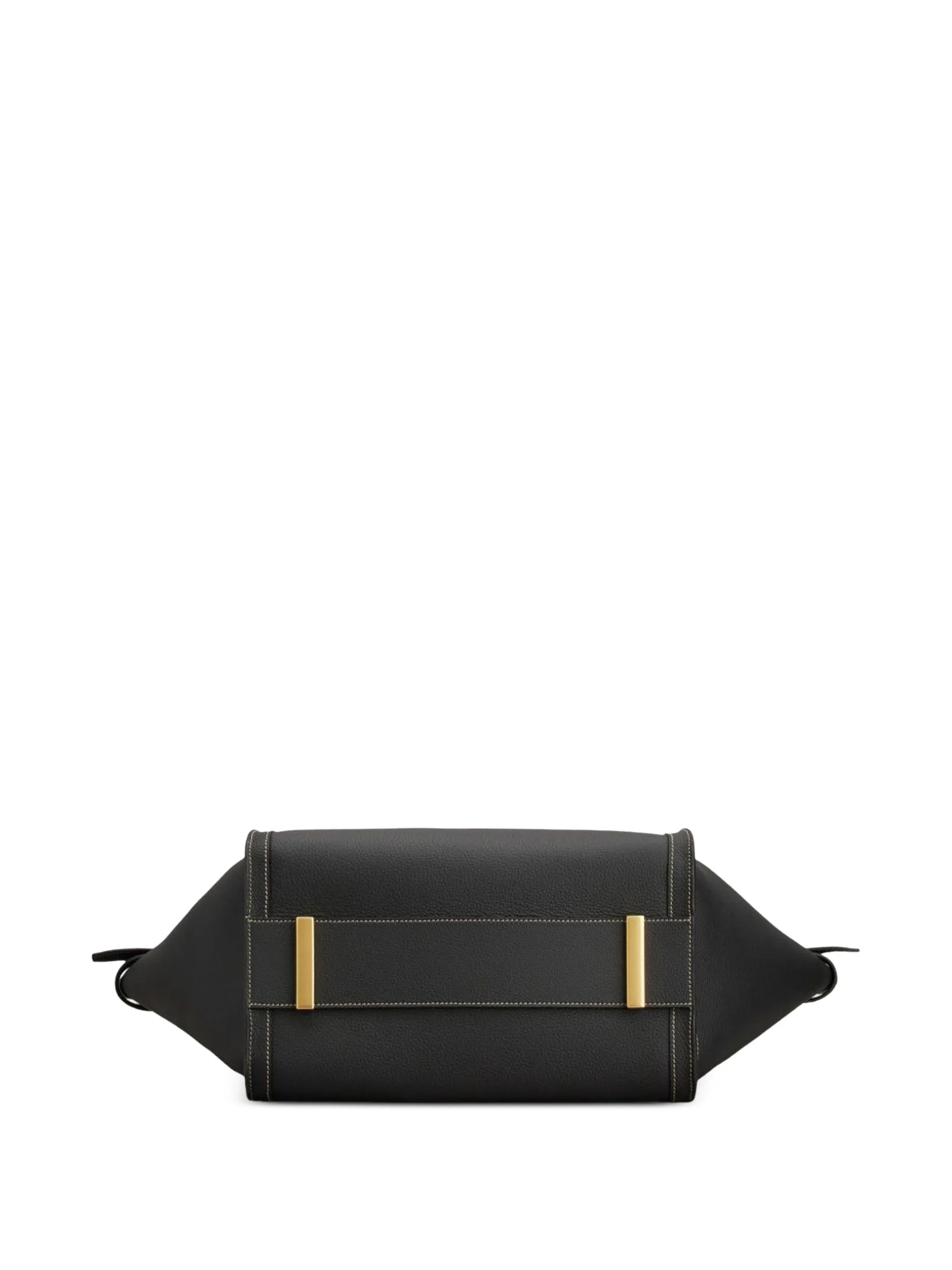 T Signature shopping bag in leather medium