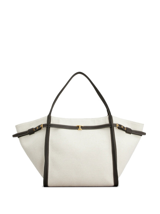 buckle strap tote bag
