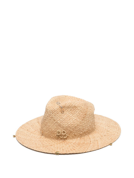 chain strap fedora hat