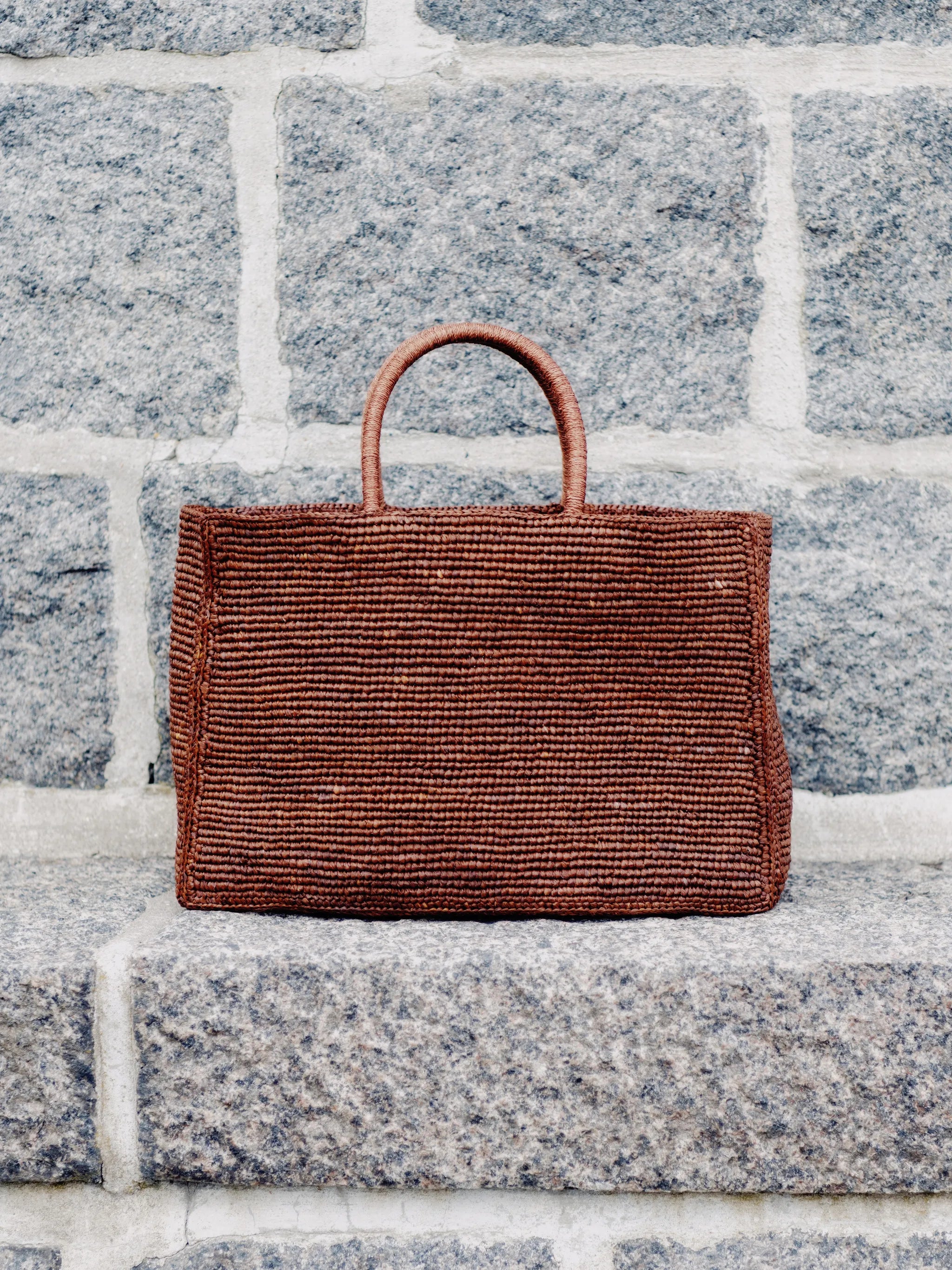 large The Charlotte raffia tote bag