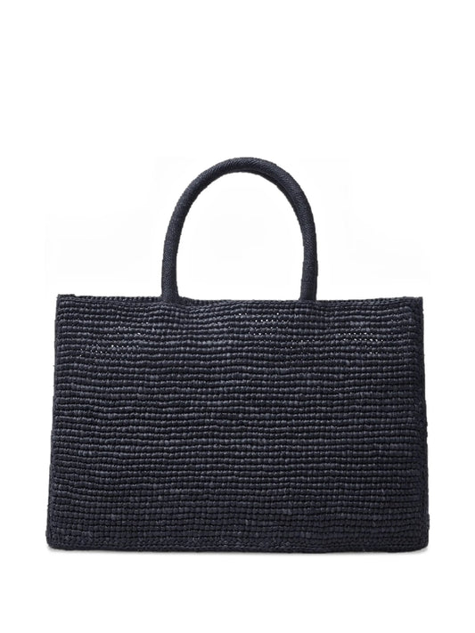 small The Charlotte raffia tote bag