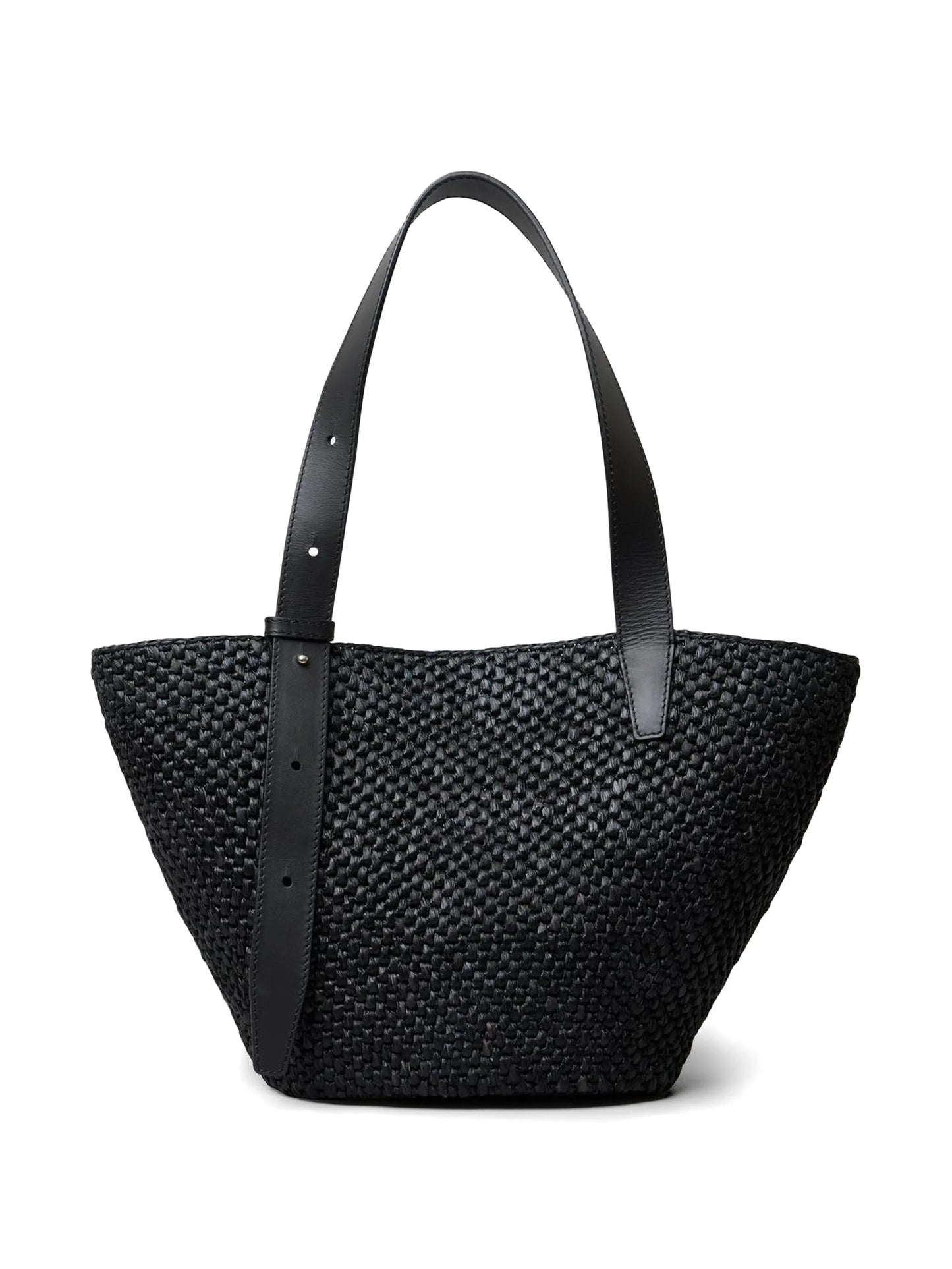 small The Bianca raffia tote bag