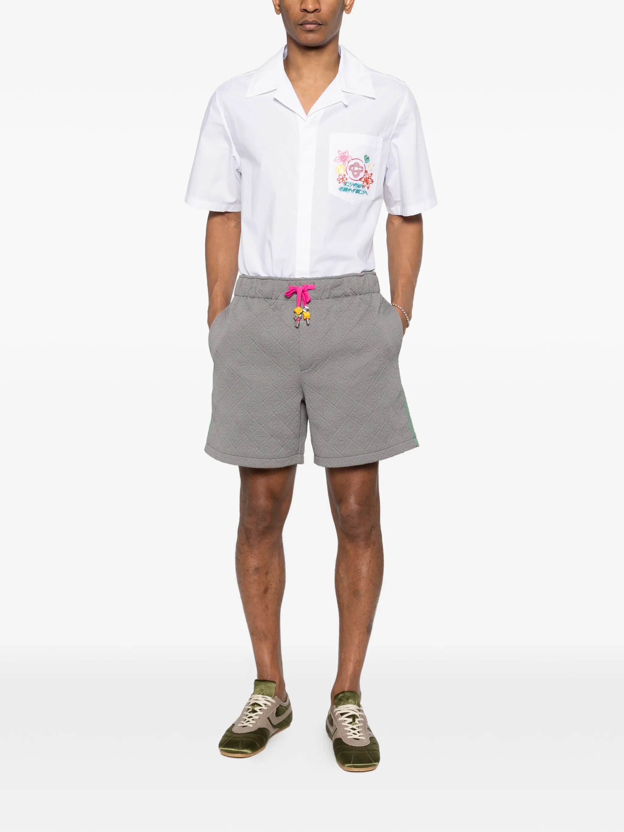 graphic embroidered shirt