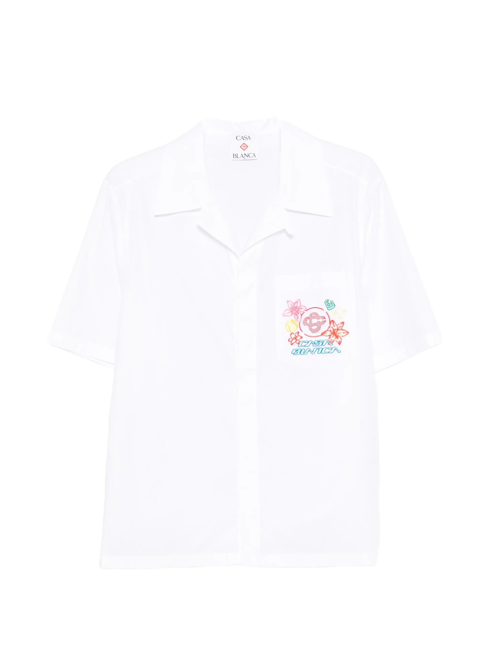 graphic embroidered shirt