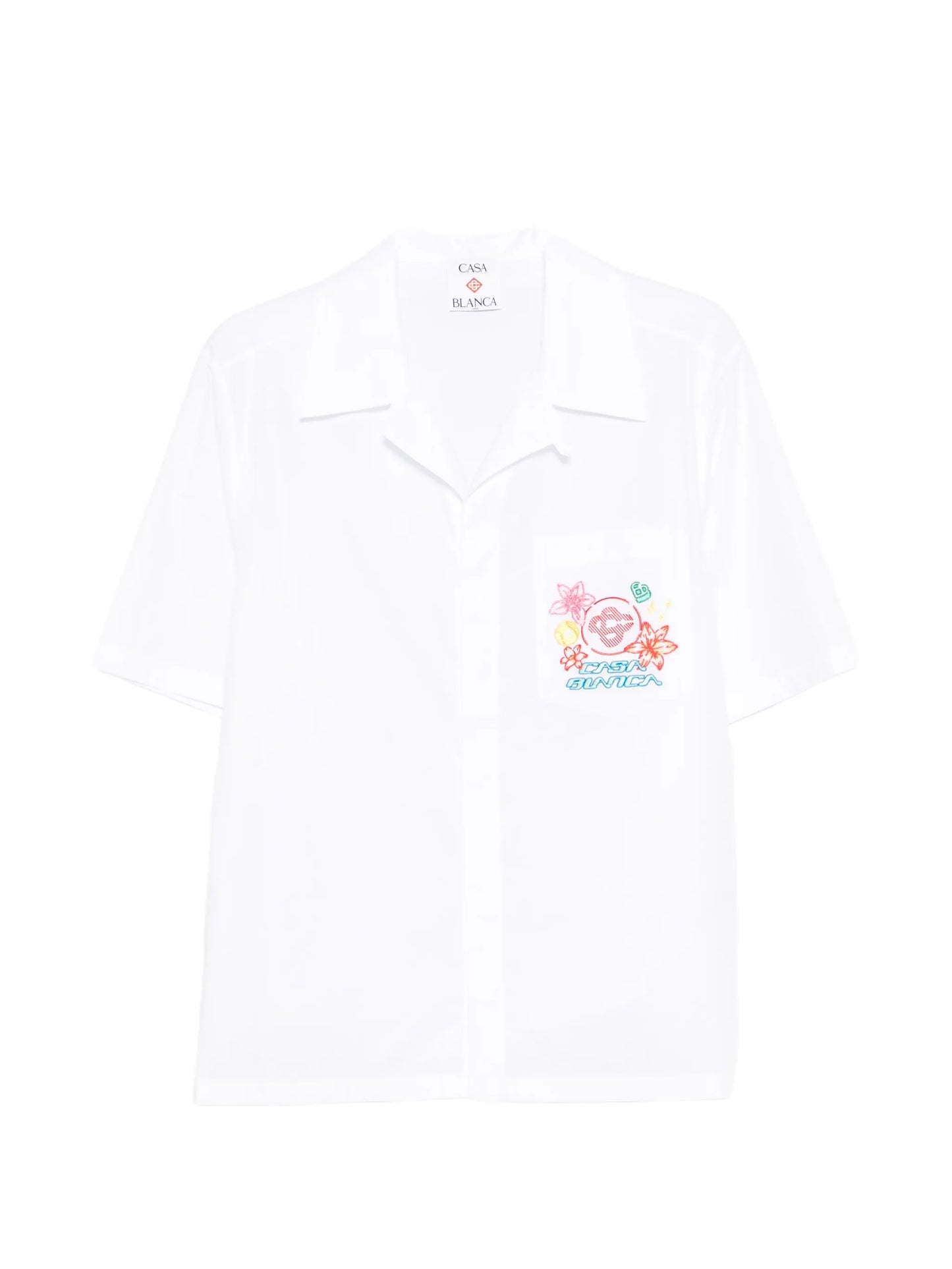 graphic embroidered shirt