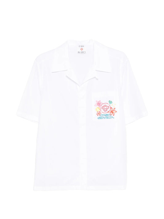 graphic embroidered shirt