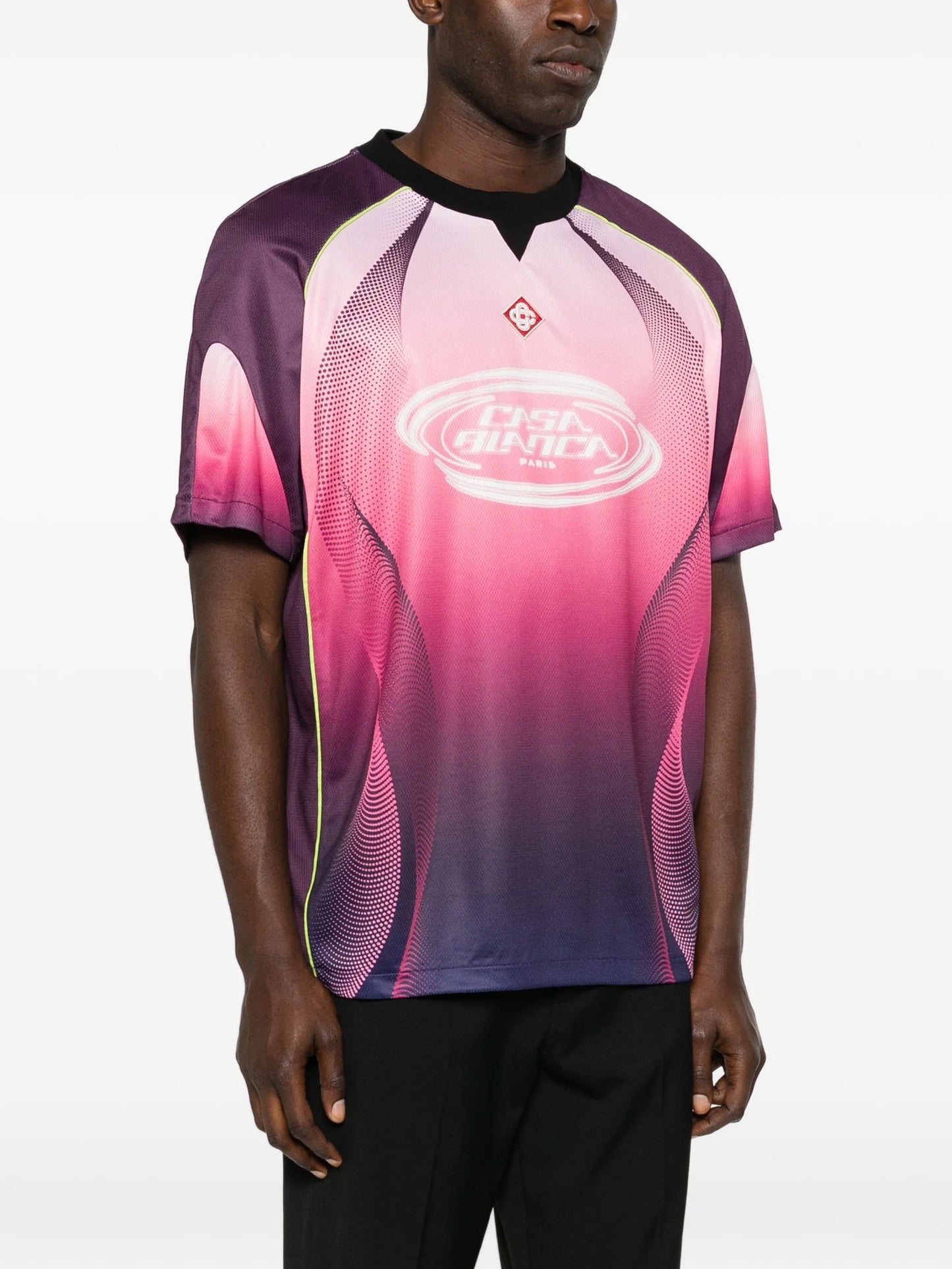 Aubergine gradient short-sleeve T-shirt