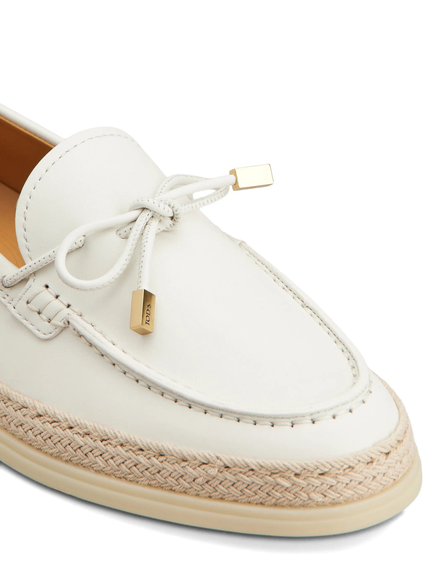 lace-detail loafers