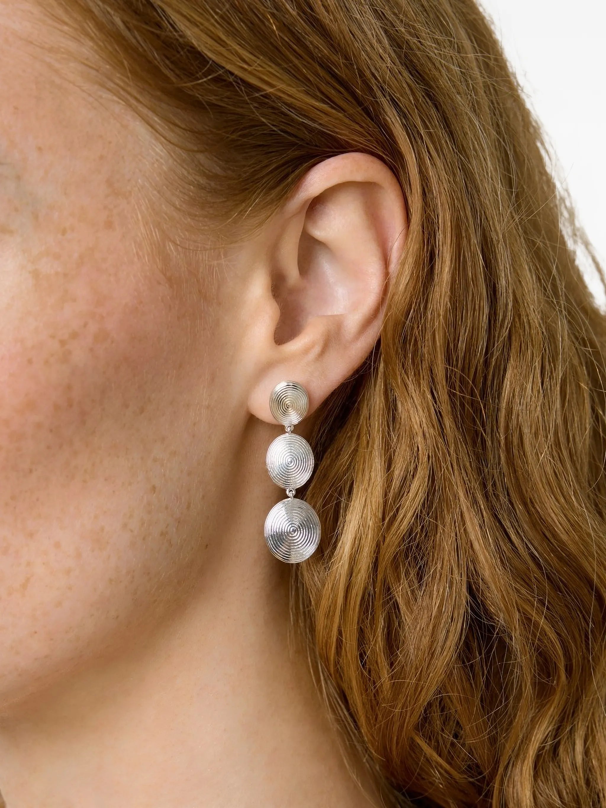 Ruby drop earrings