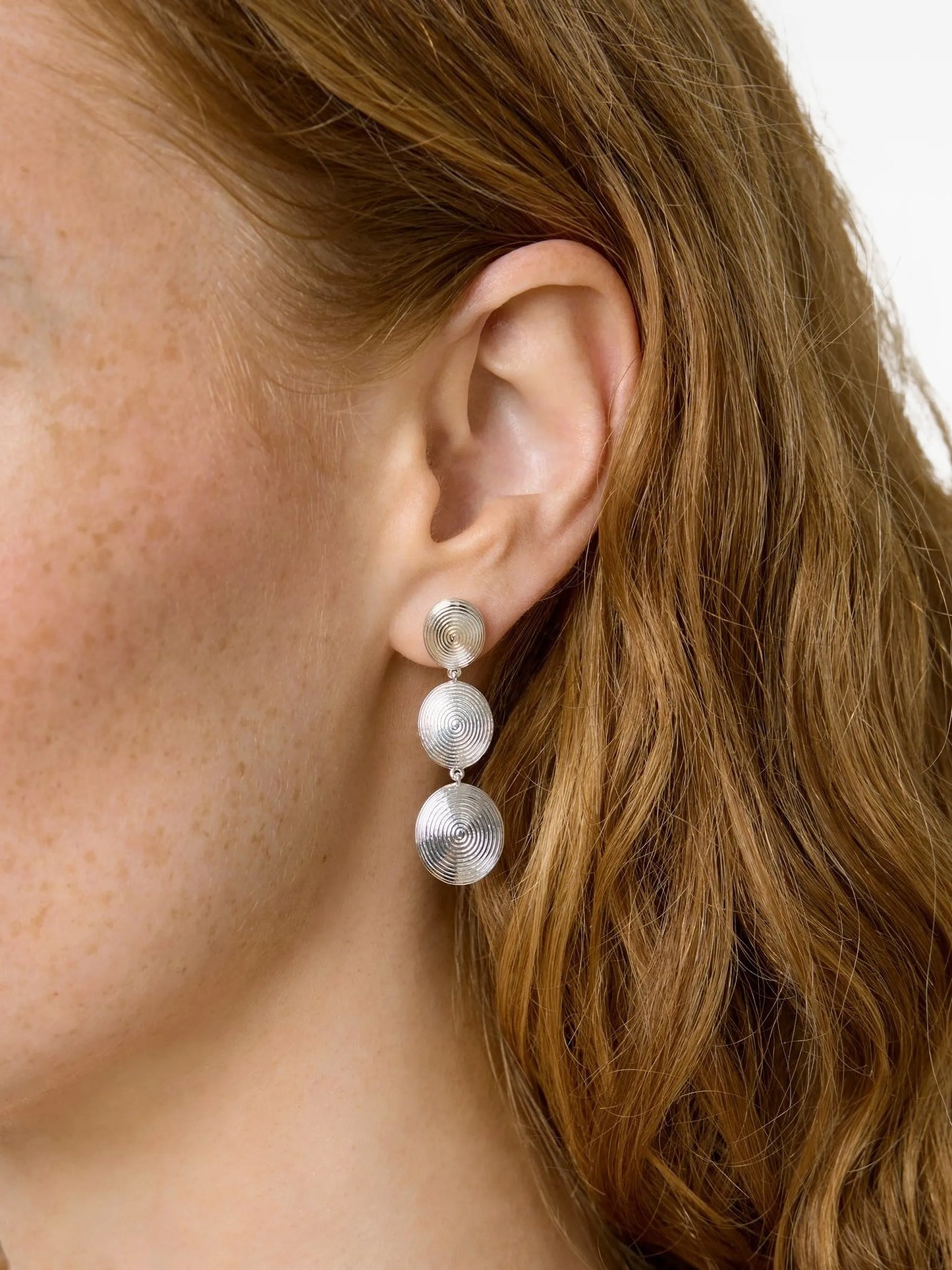 Ruby drop earrings