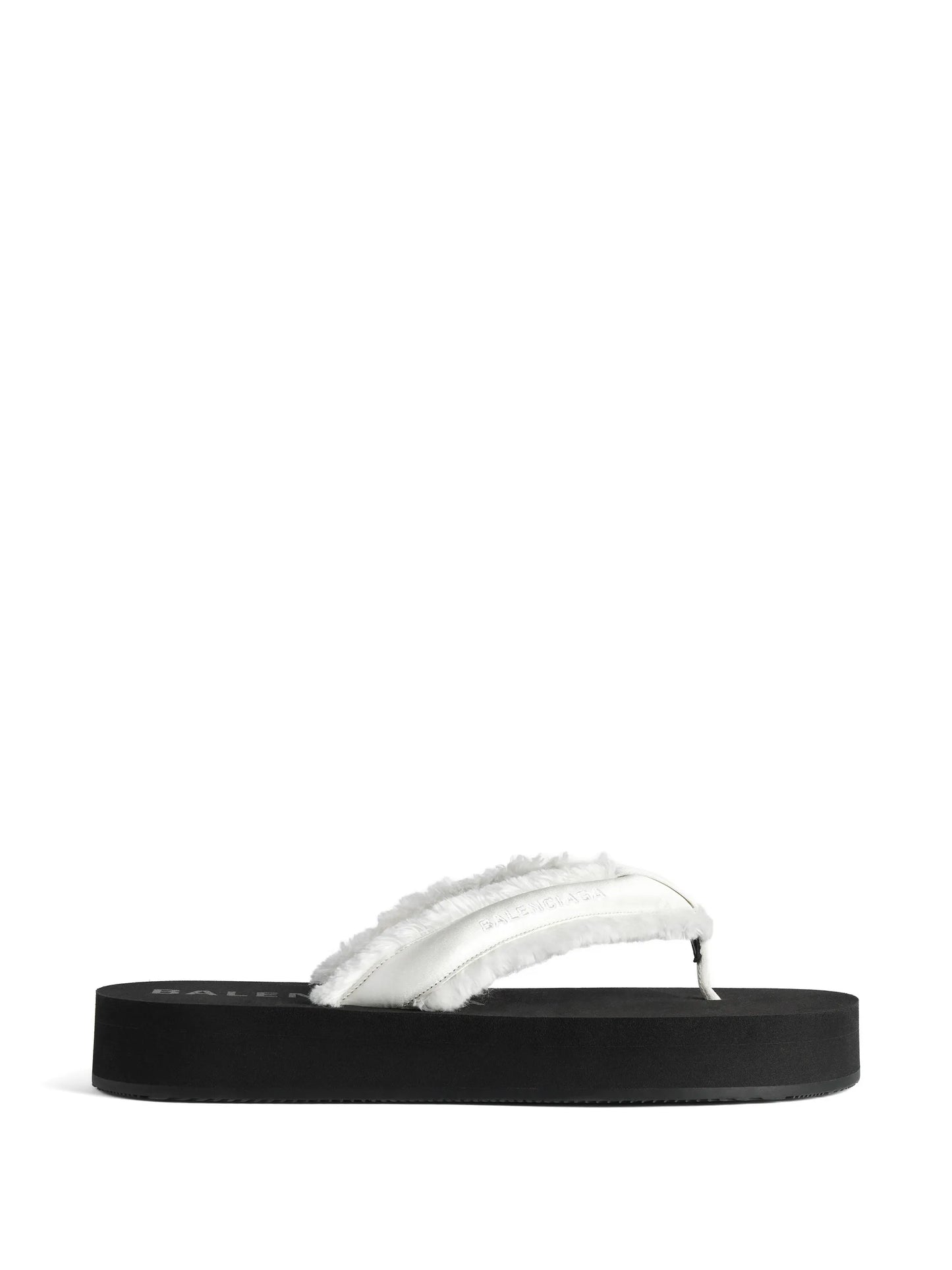 Jet Leg frayed slippers