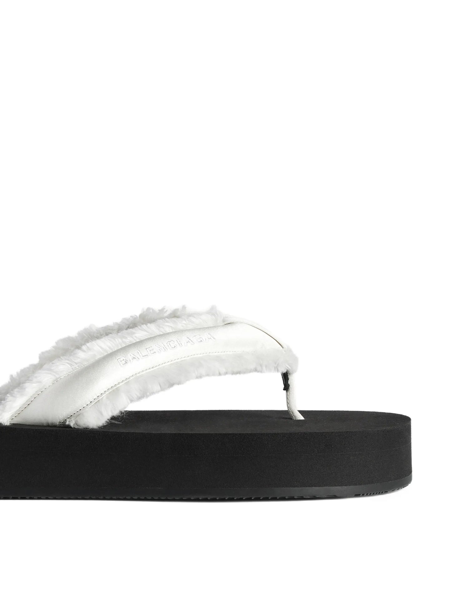 Jet Leg frayed slippers