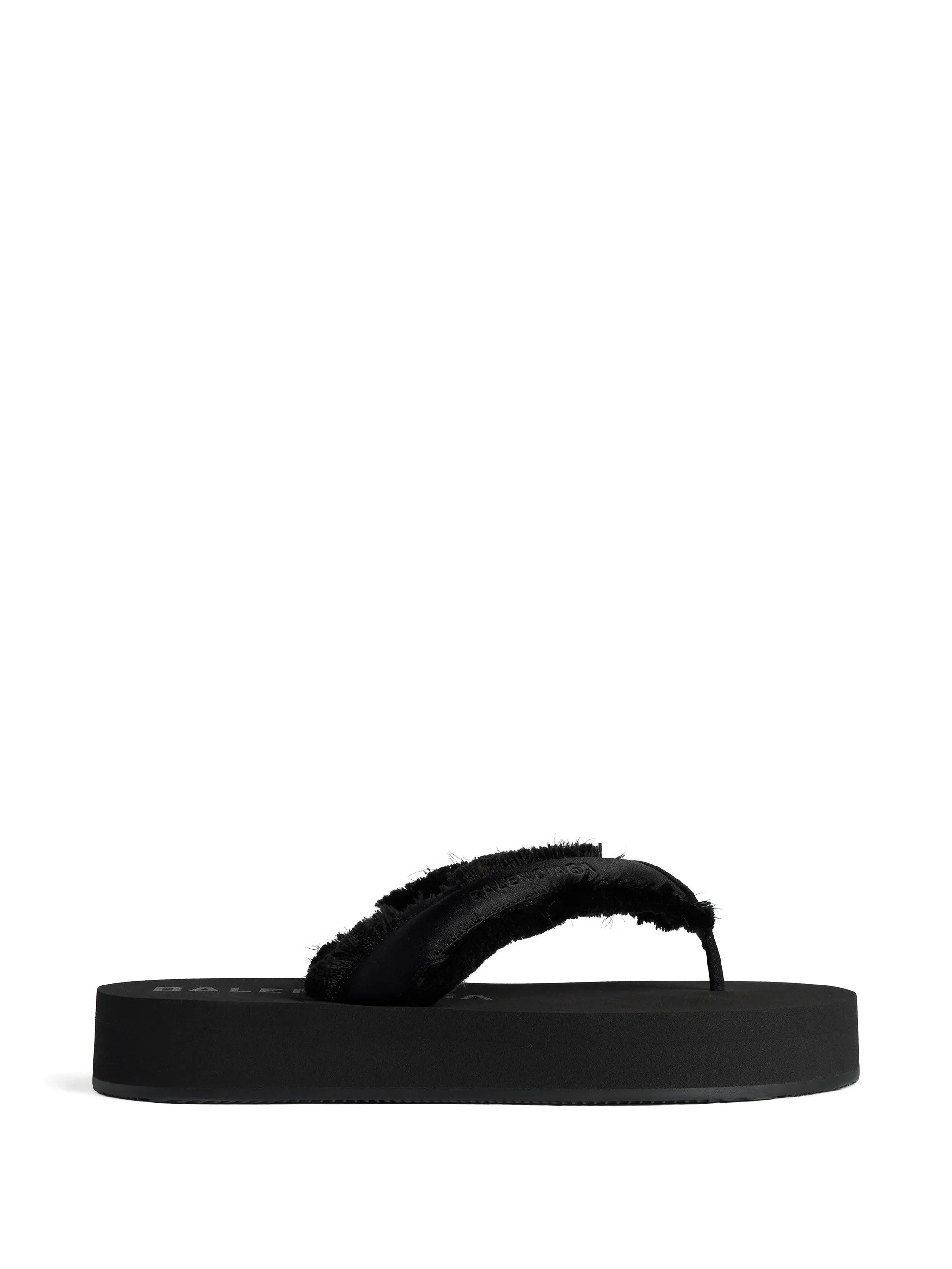 fringed flat flip-flops