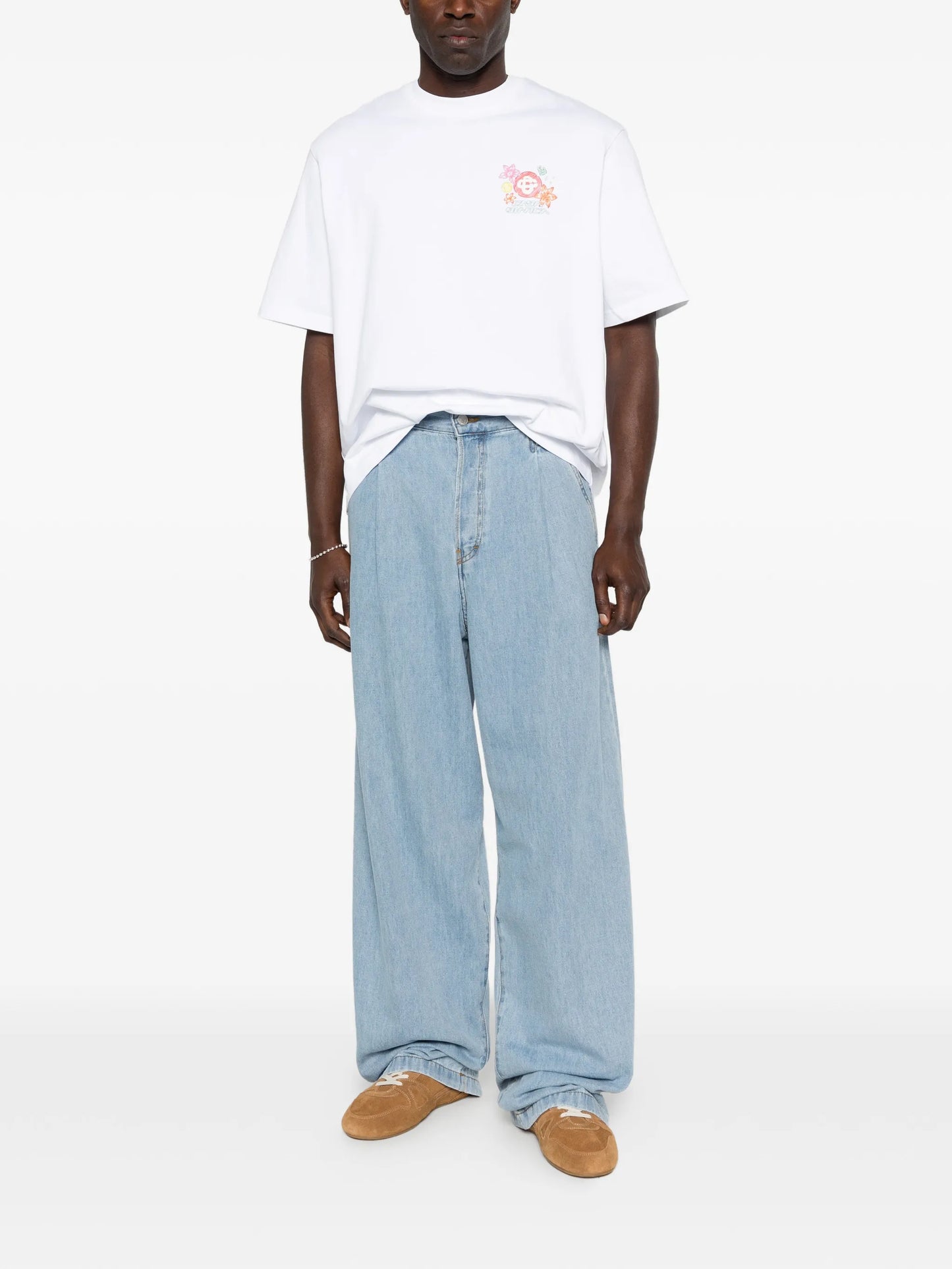 graphic-print oversized T-shirt