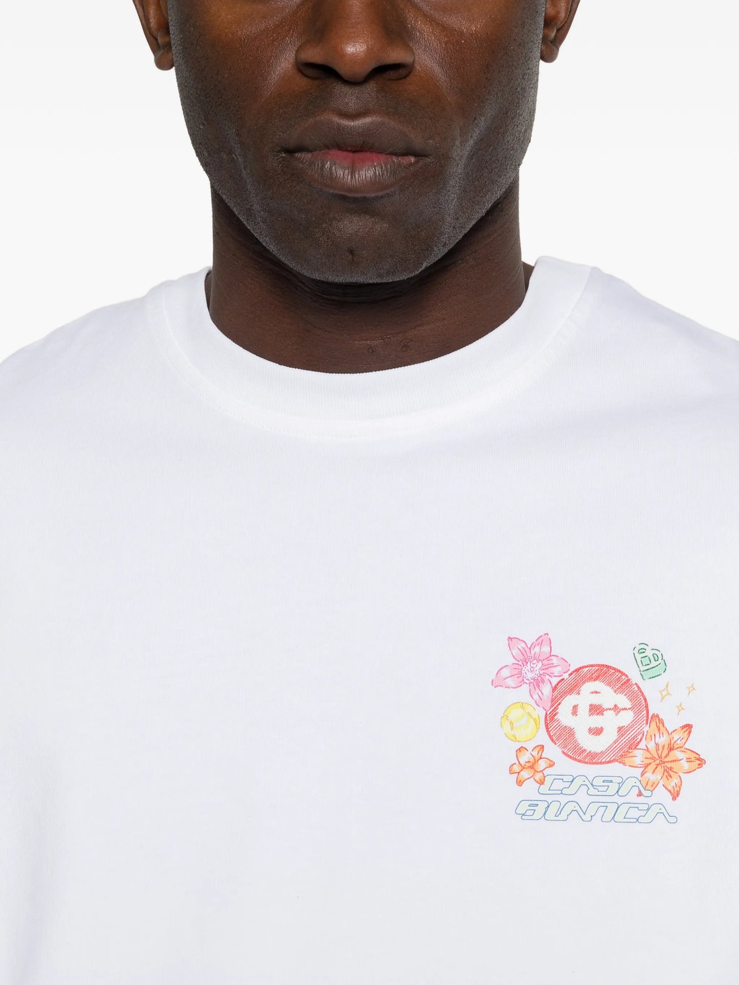 Collage cotton T-shirt