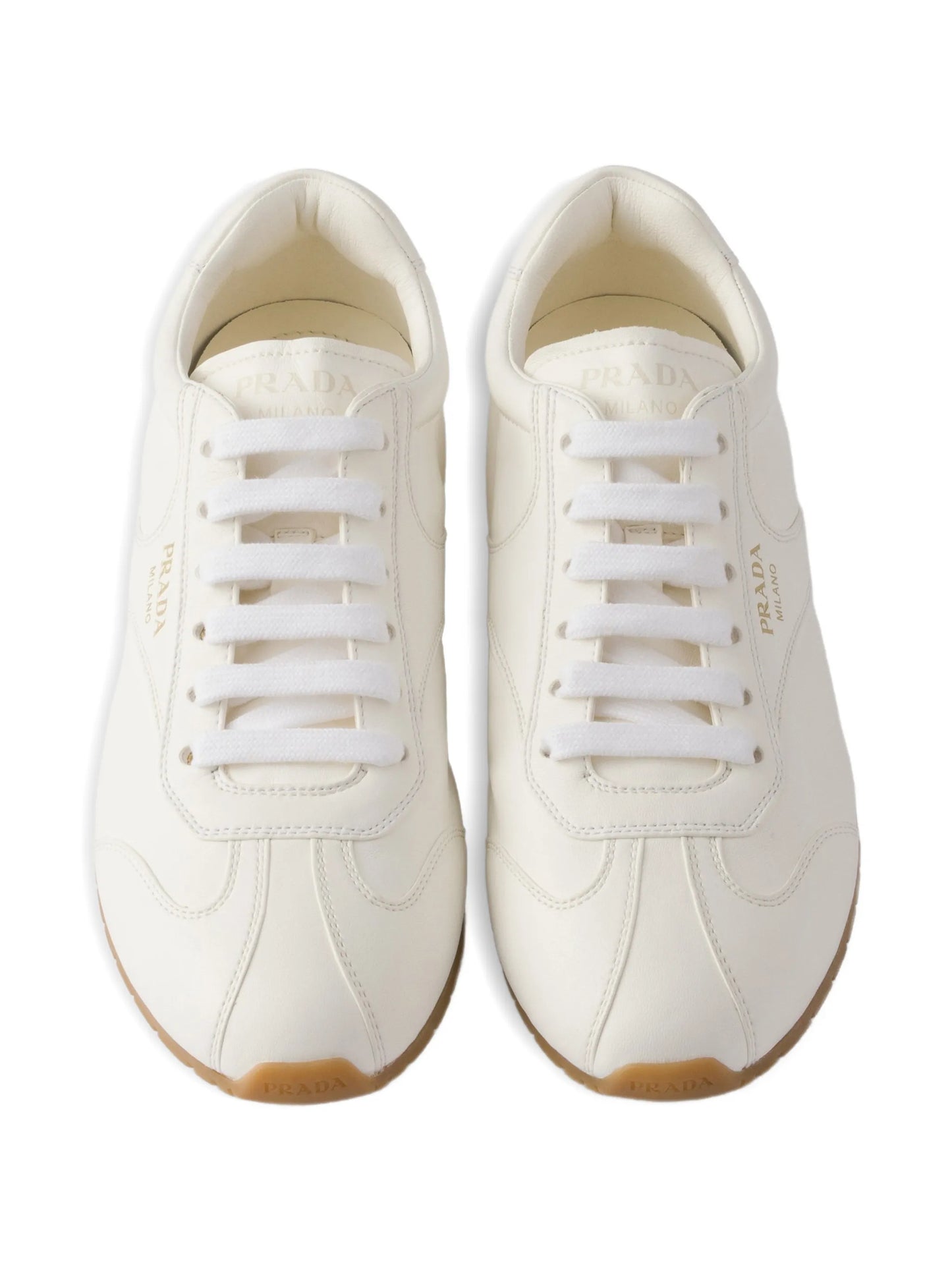 leather lace-up sneakers