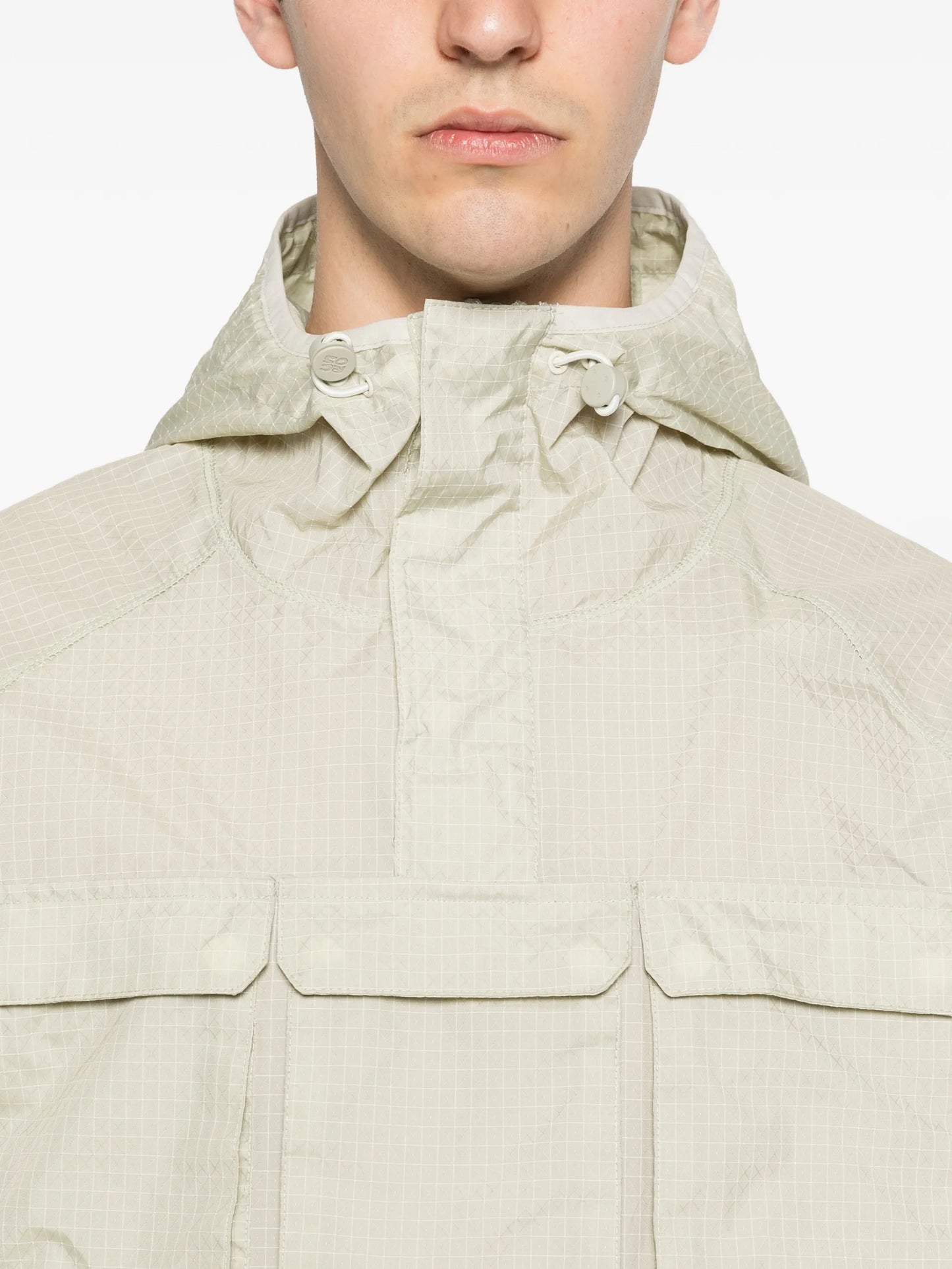 check-pattern hoodie