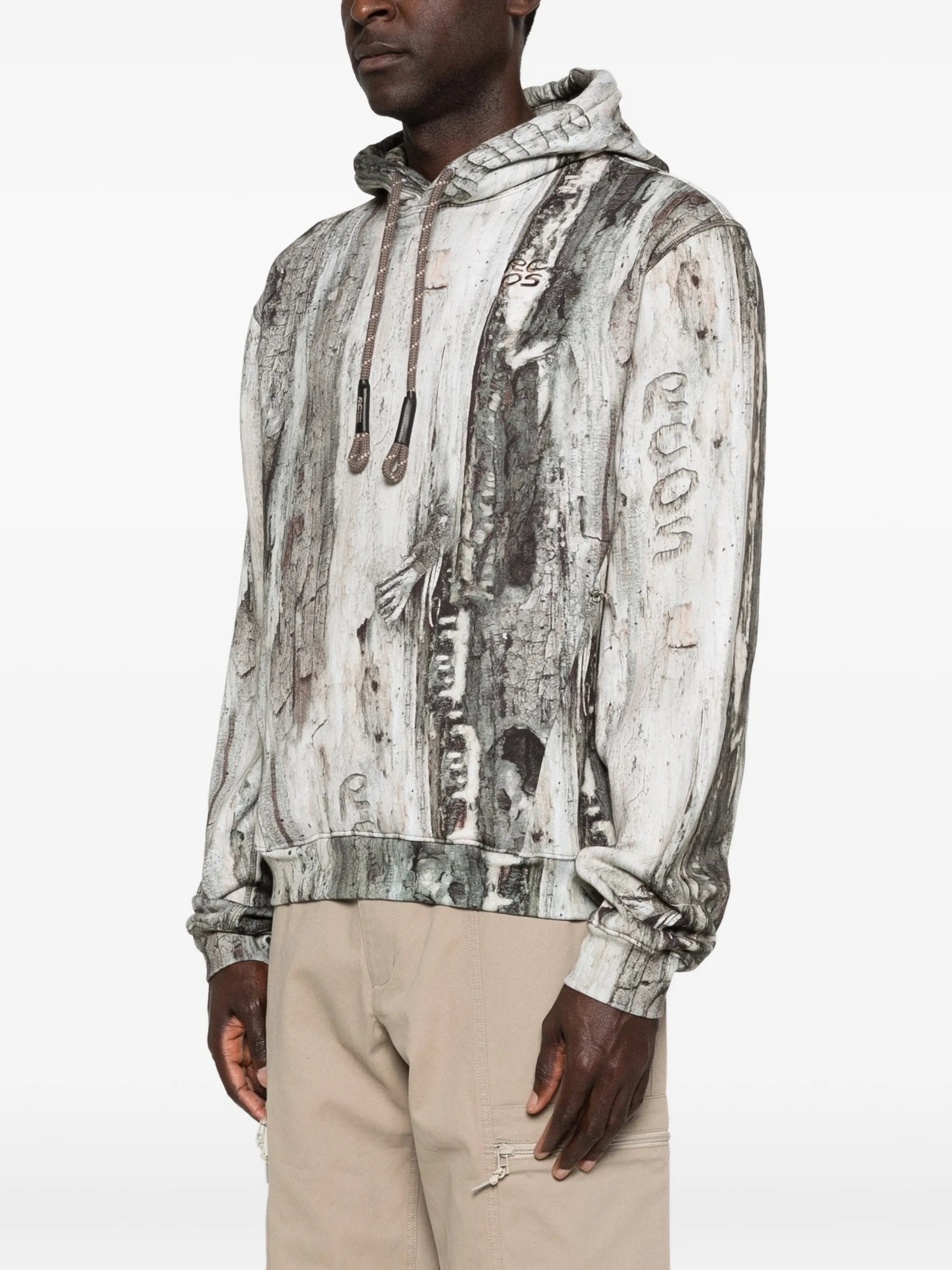 patterned  hoodie