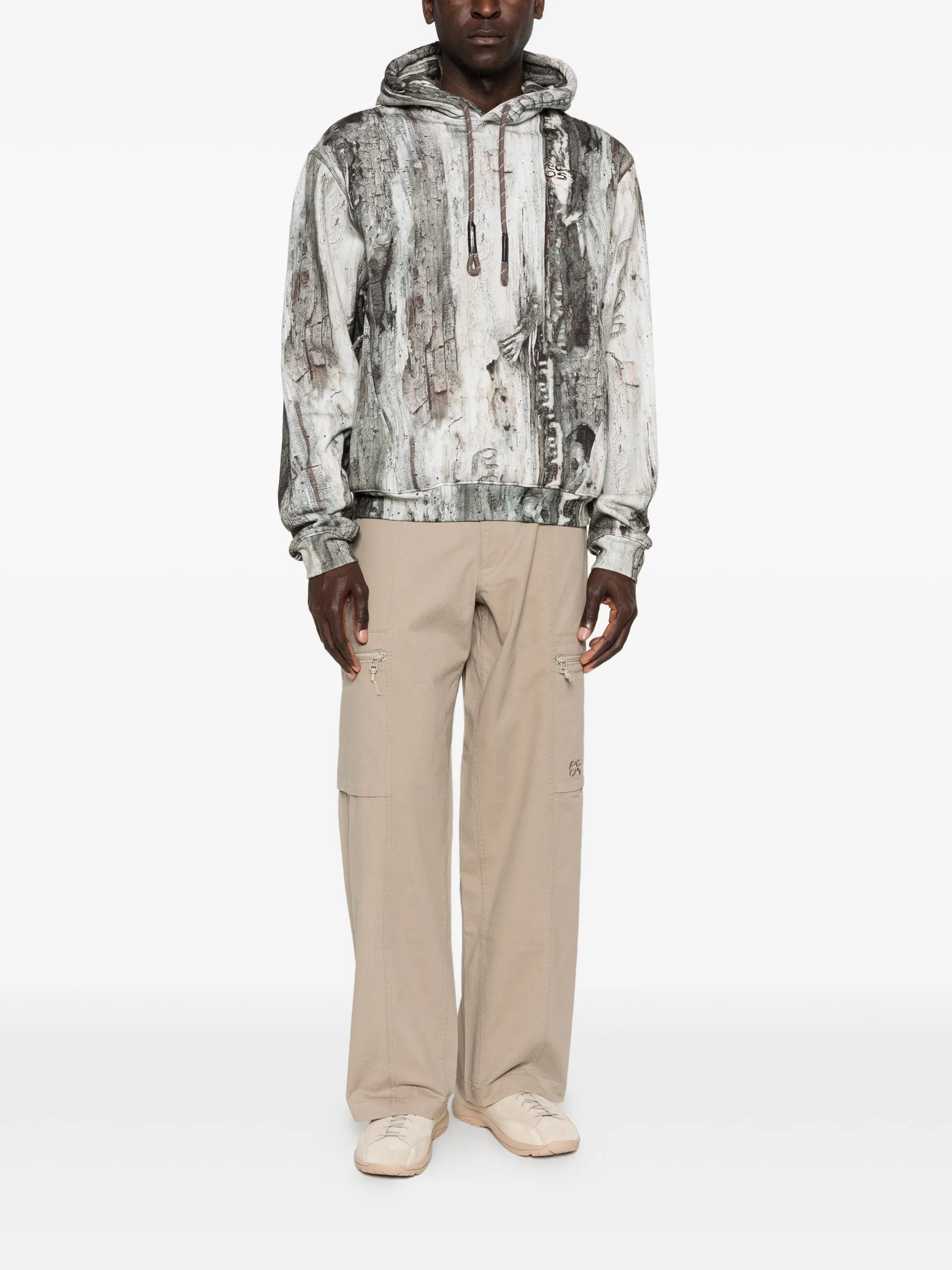 patterned  hoodie