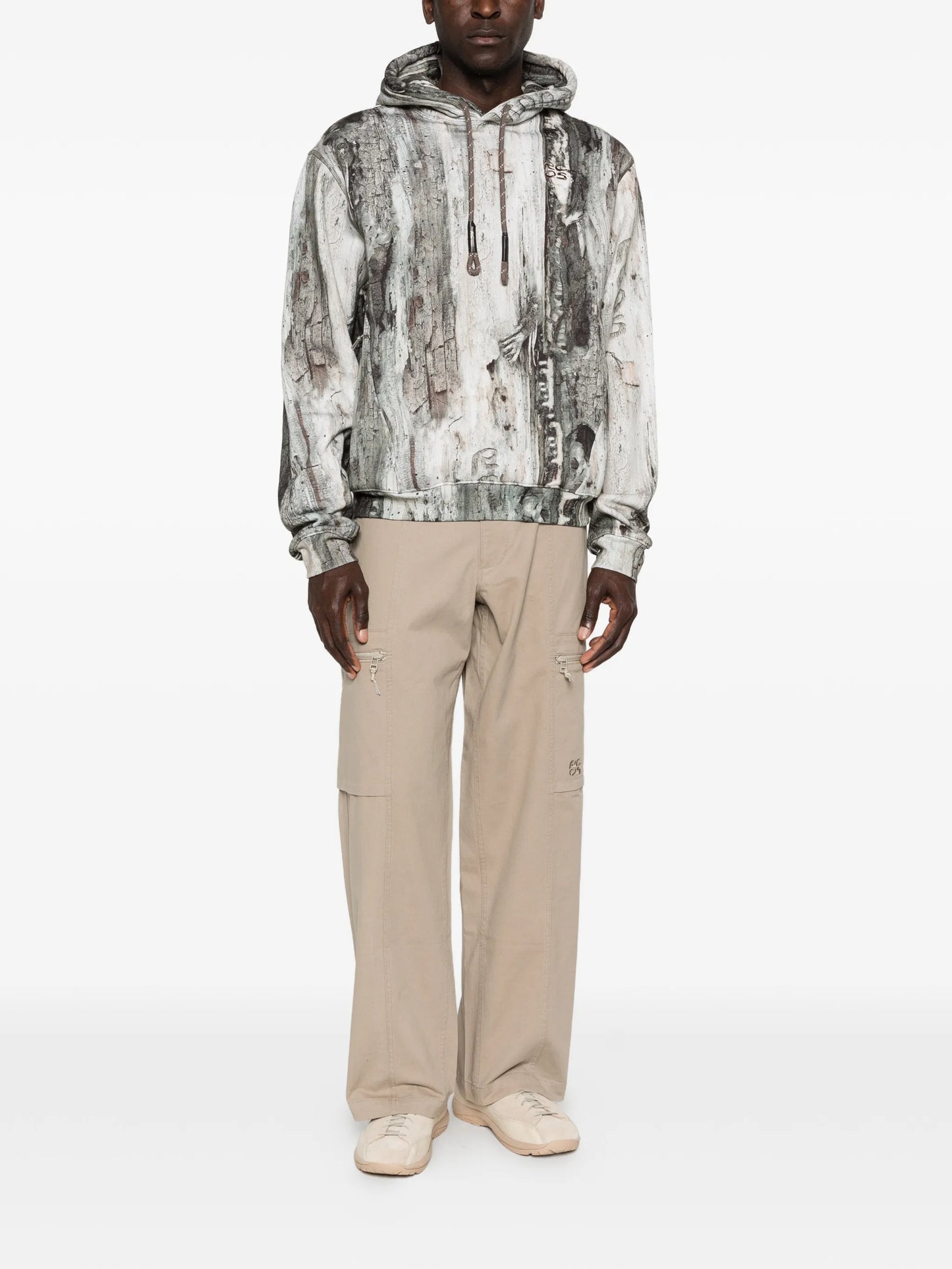 patterned  hoodie