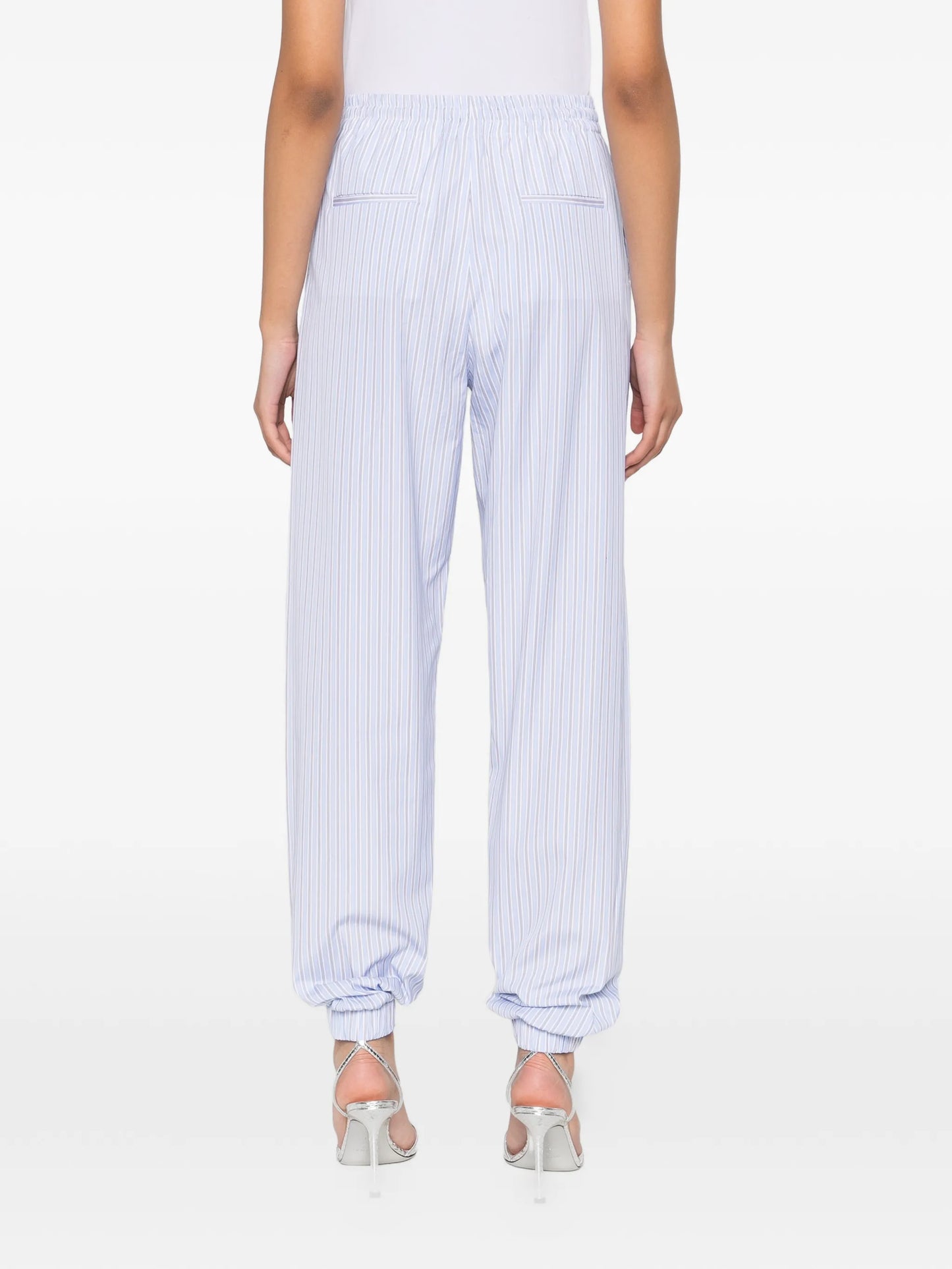 stripe pull track pants