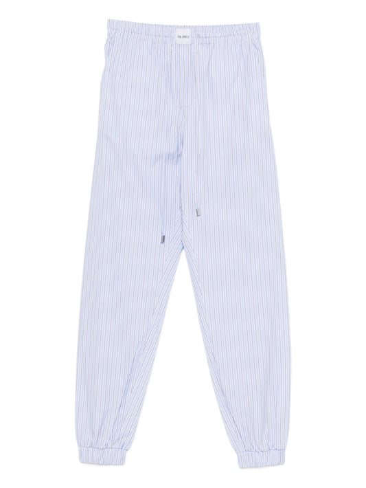 stripe pull track pants