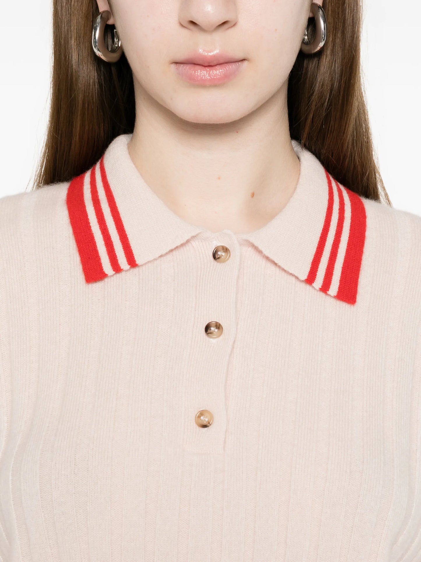 striped polo top