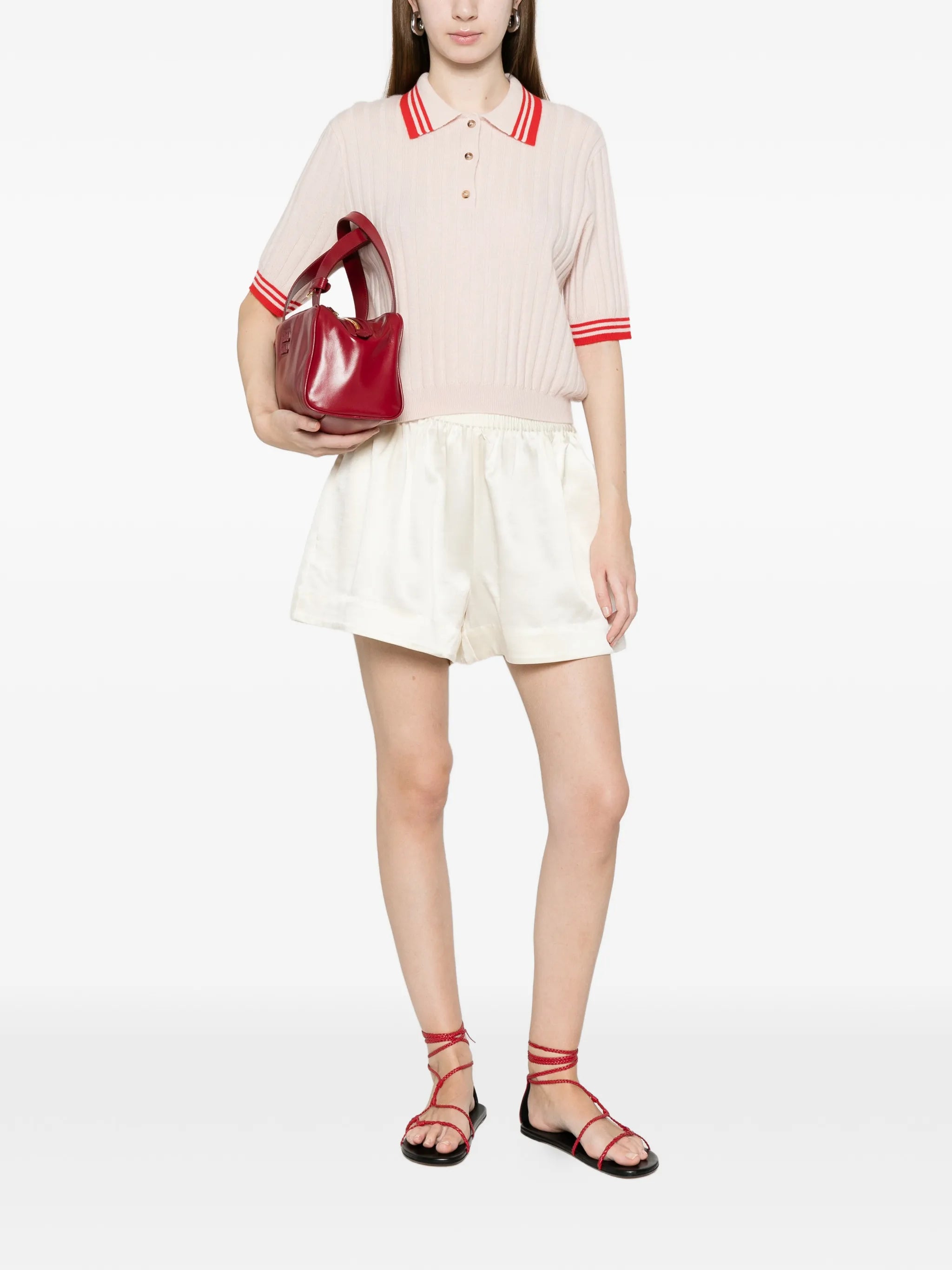 striped polo top