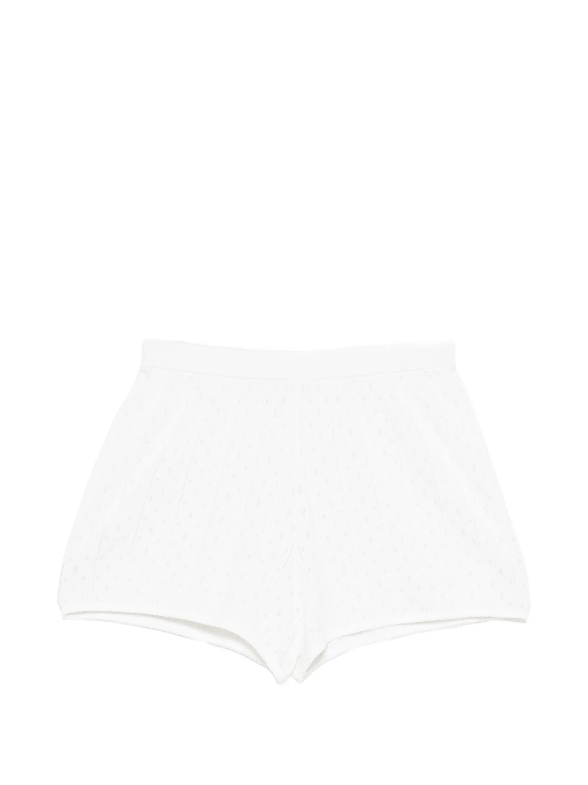 pointelle mini shorts