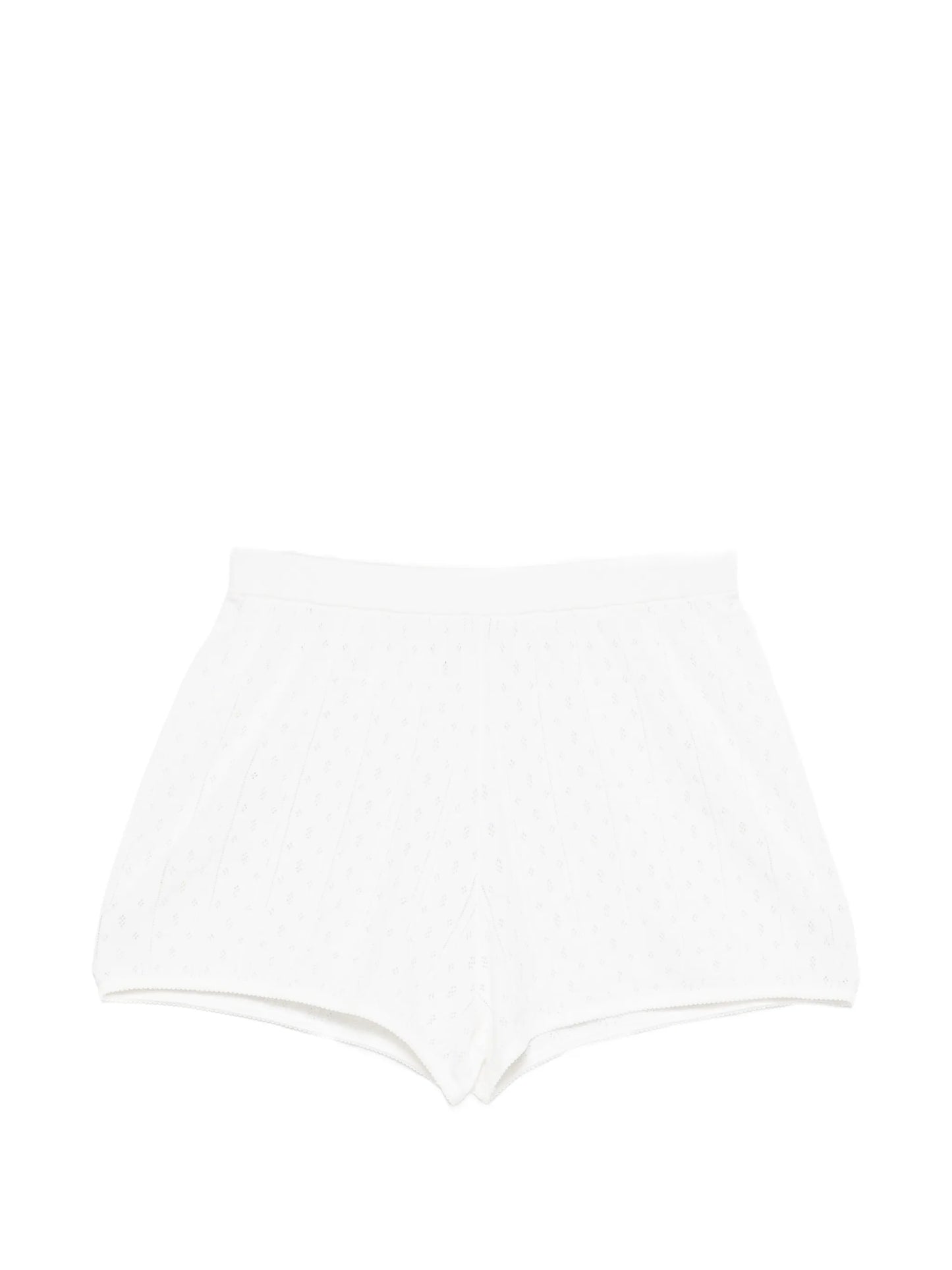 pointelle mini shorts
