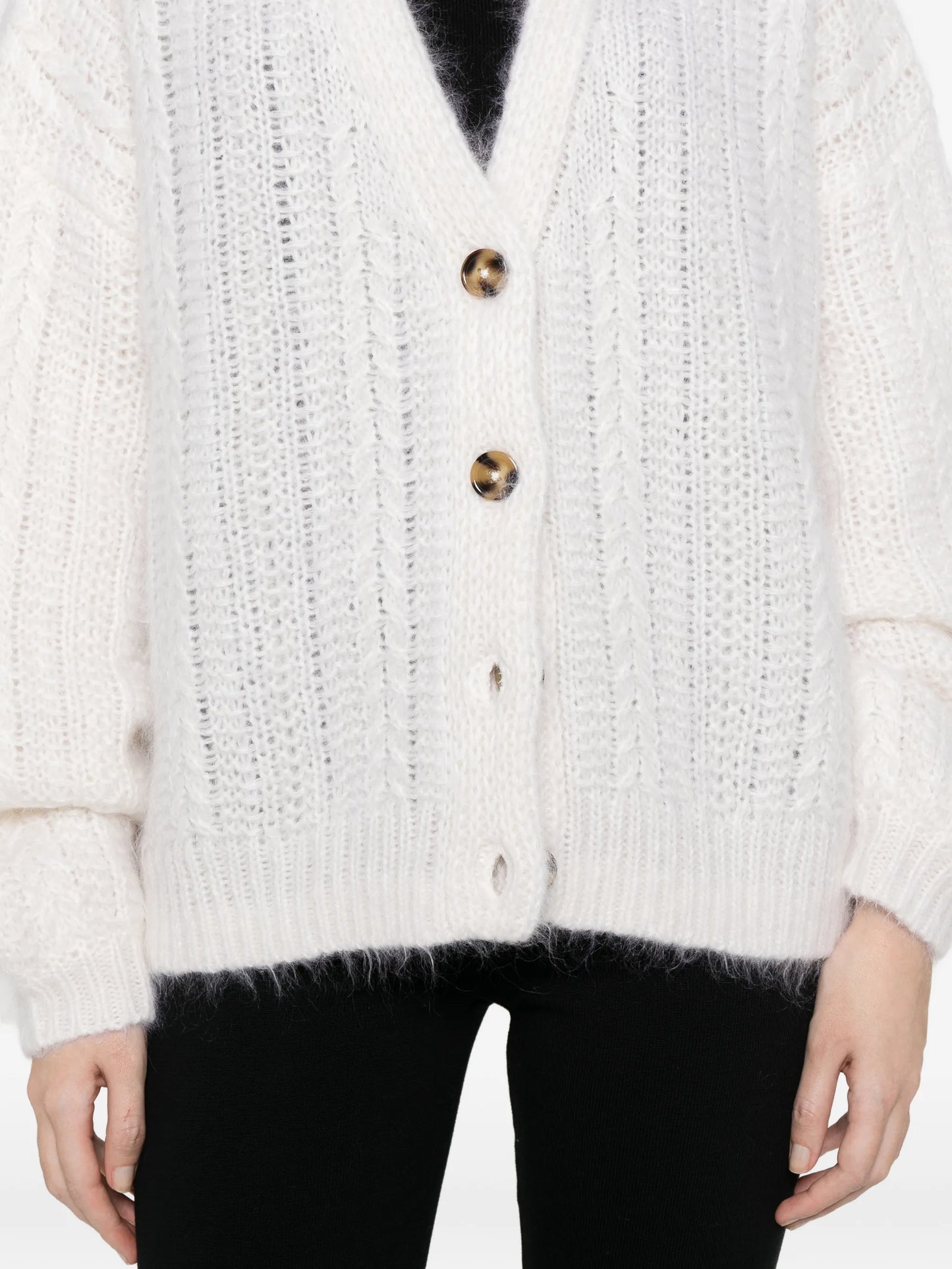buttoned cardigan
