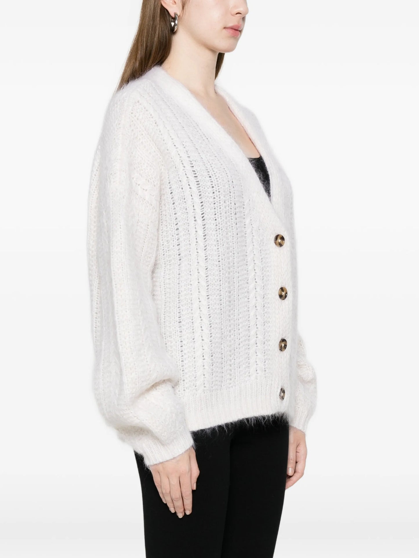buttoned cardigan