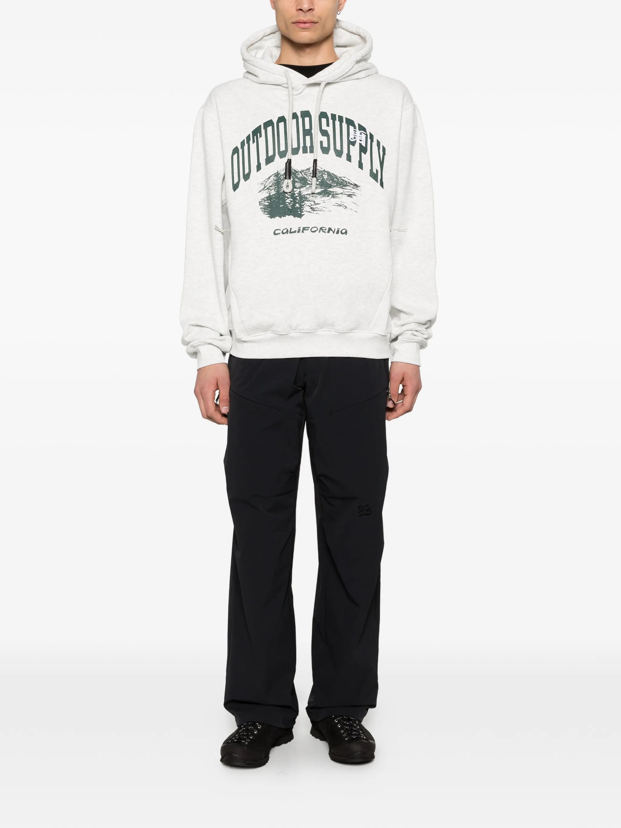 graphic-print hoodie