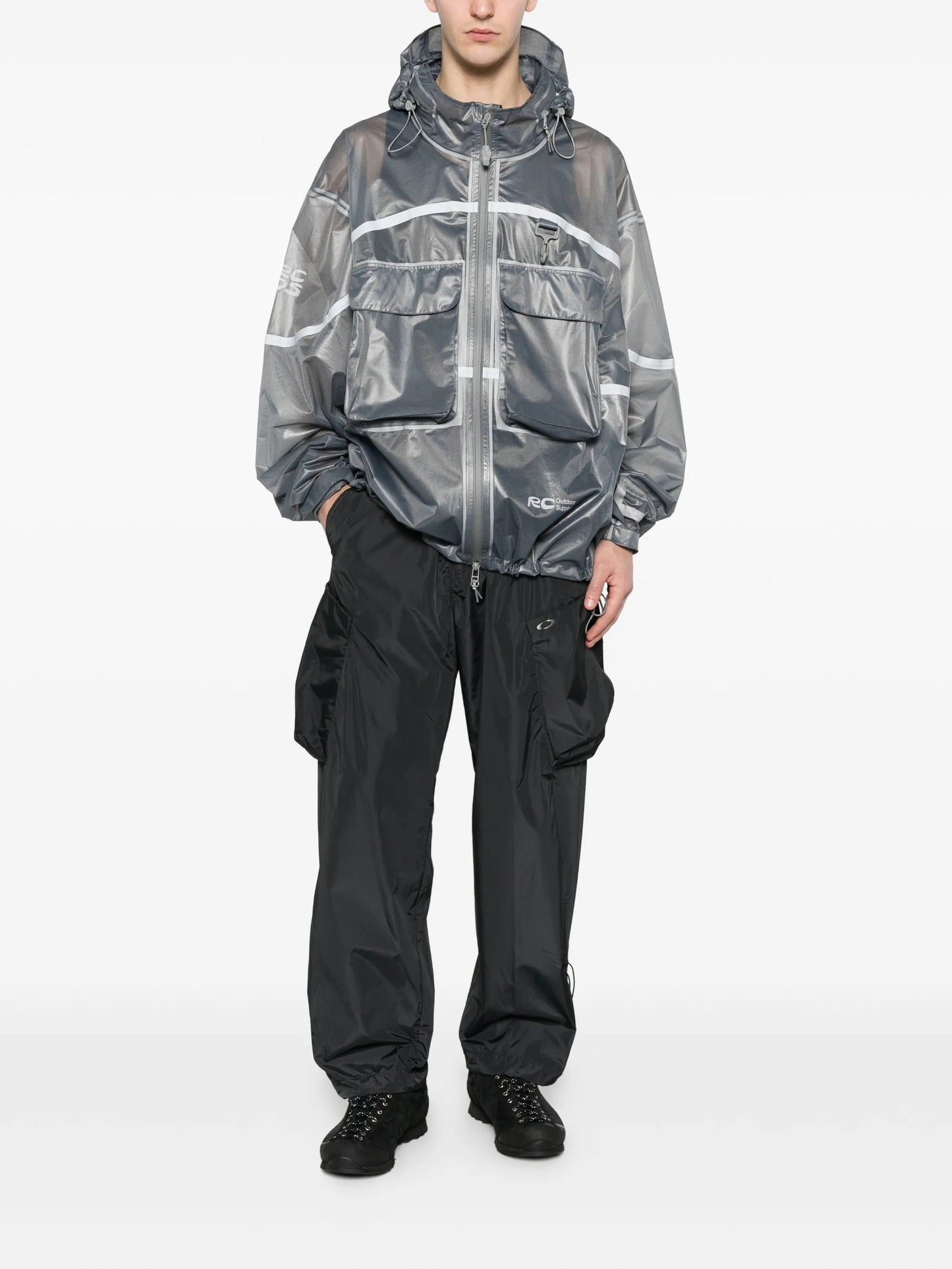 Owens shell hooded jacket