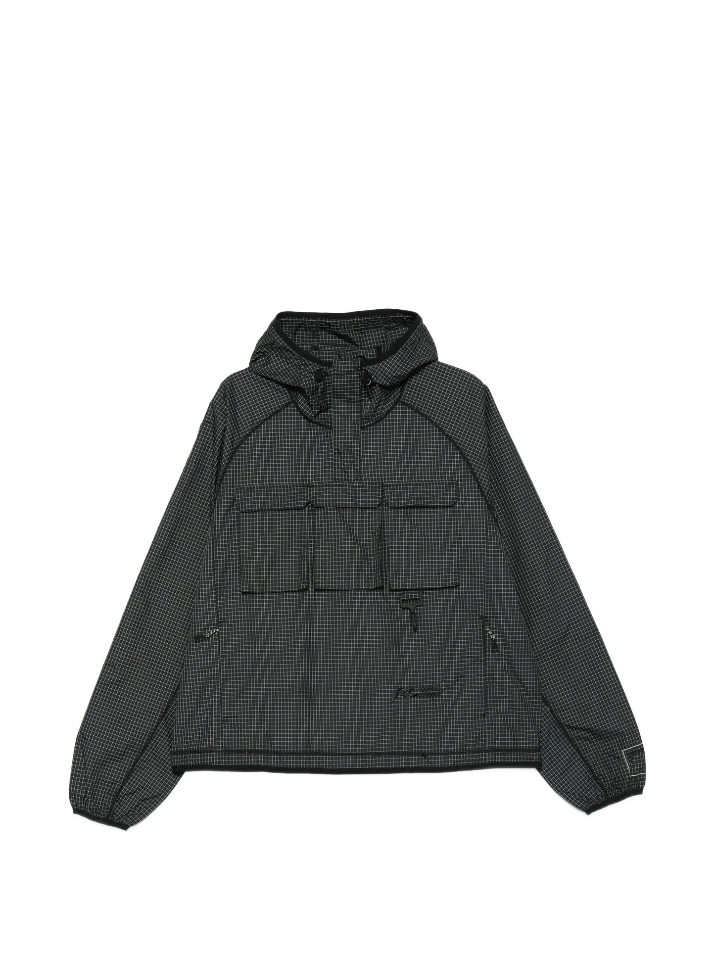 hooded zip-up jacket