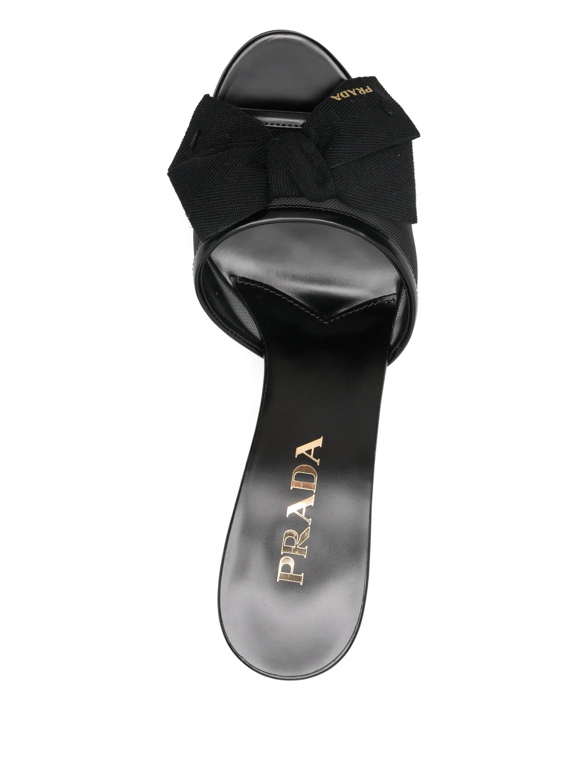 bow mesh sandals