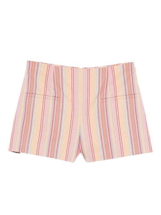 striped pocket shorts