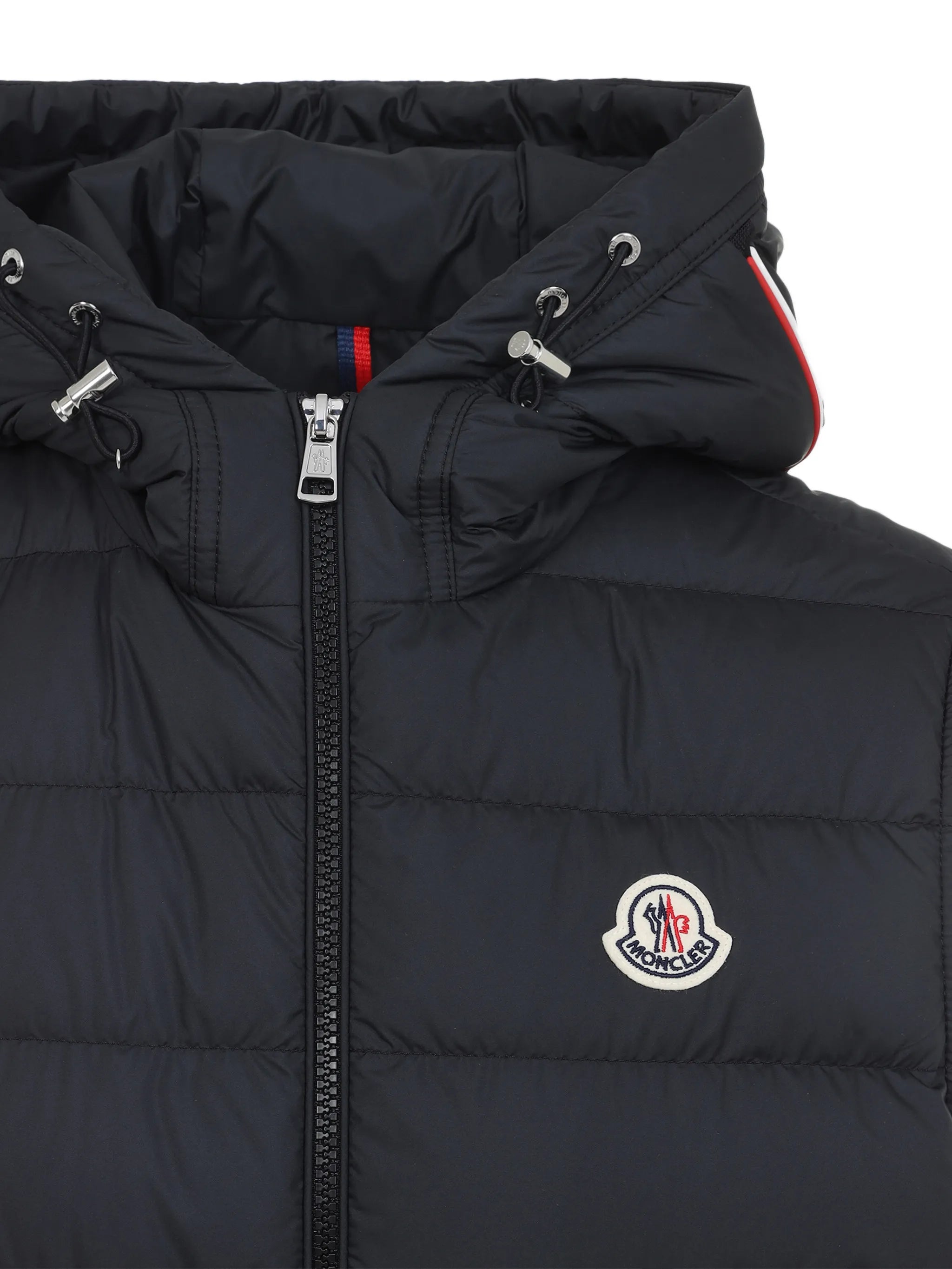 Marseillan hooded logo-patch gilet