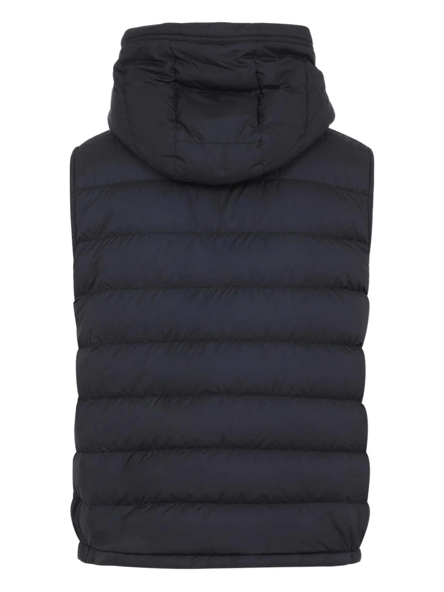 Marseillan hooded logo-patch gilet