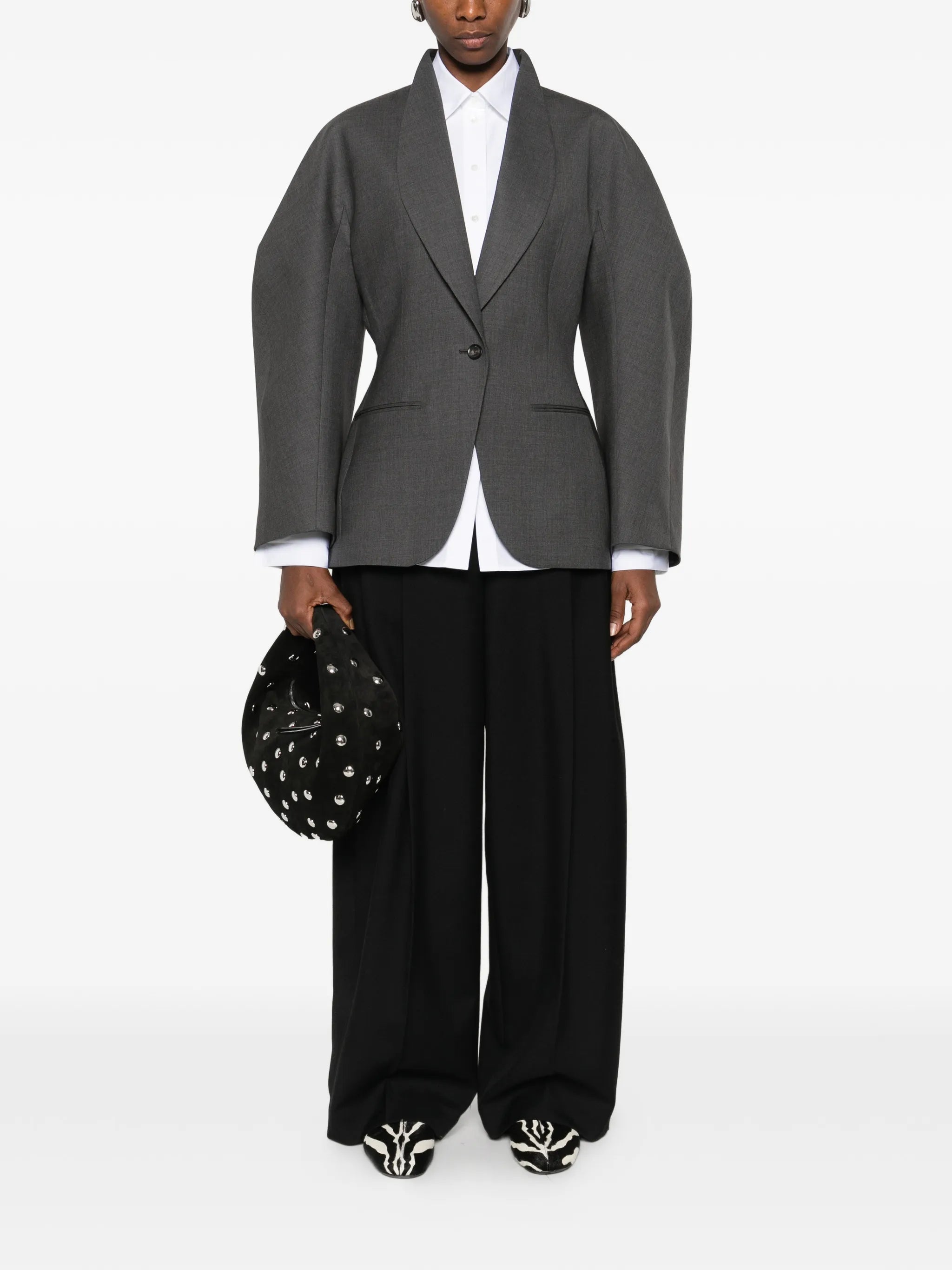 shawl-collar blazer